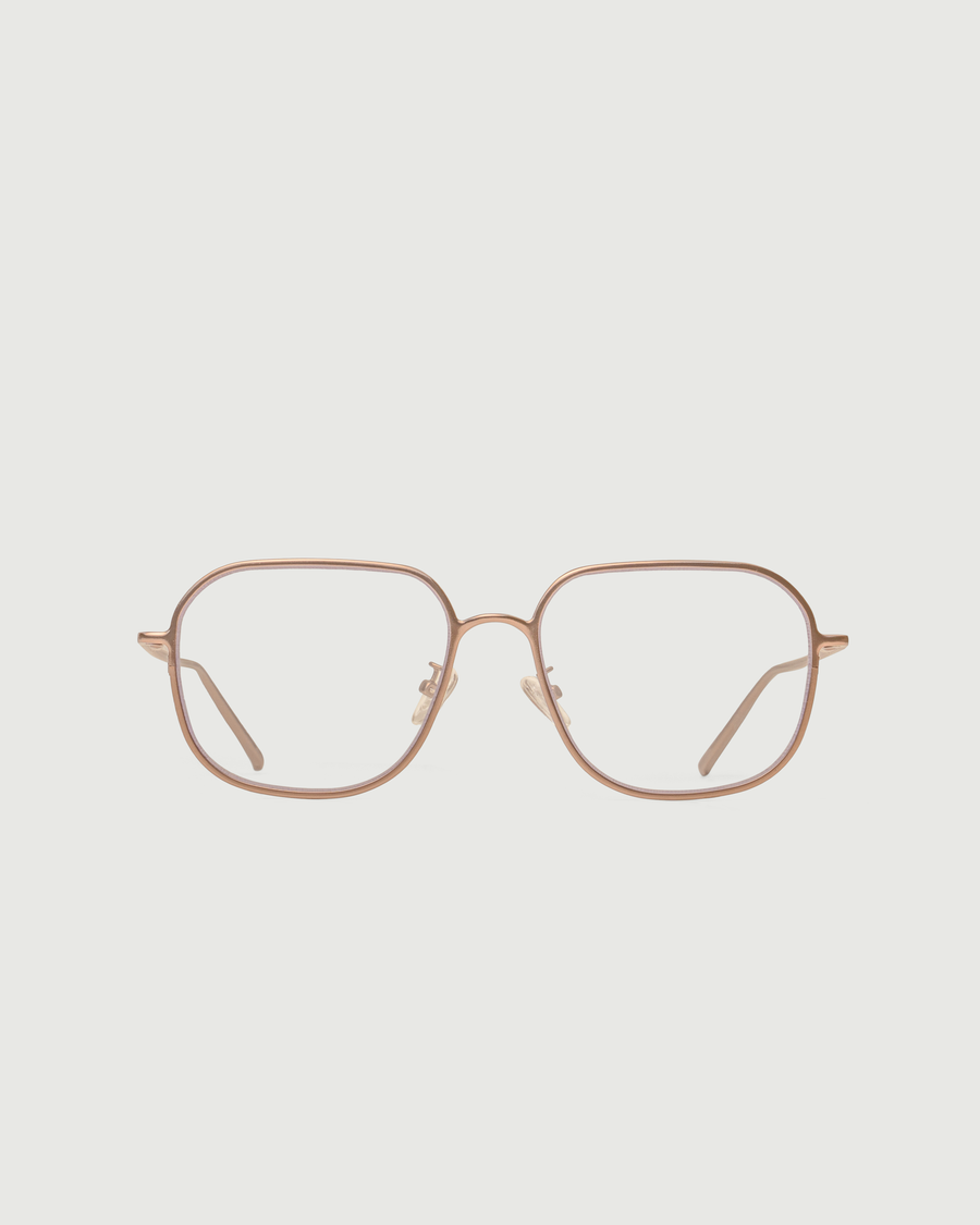 Pascal Eyeglasses square Brown metal front