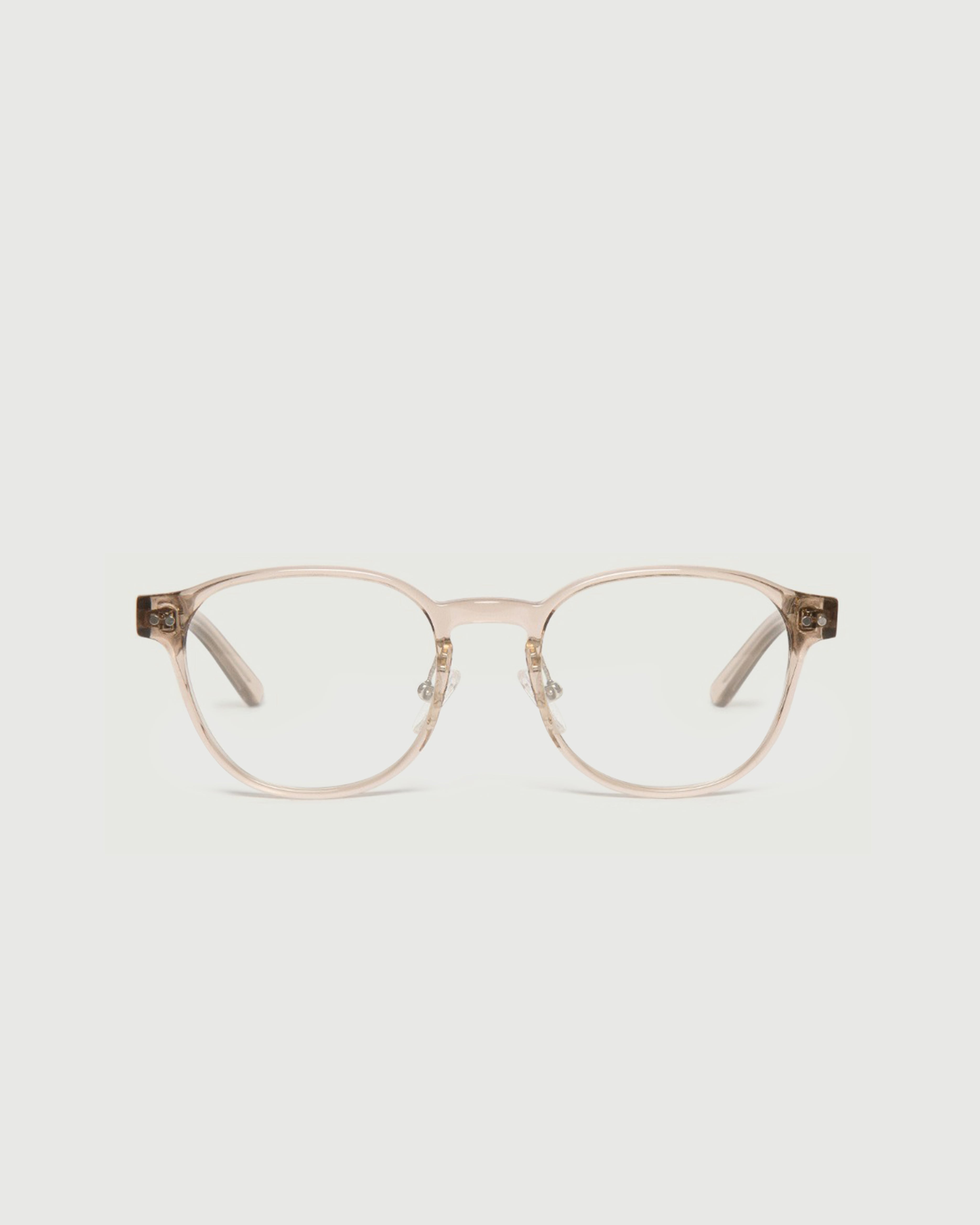 Tea::Orman Eyeglasses round nude acetate front