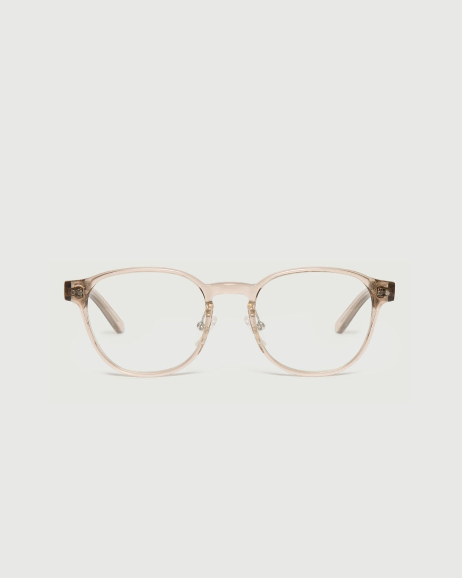 Orman Eyeglasses round nude acetate front