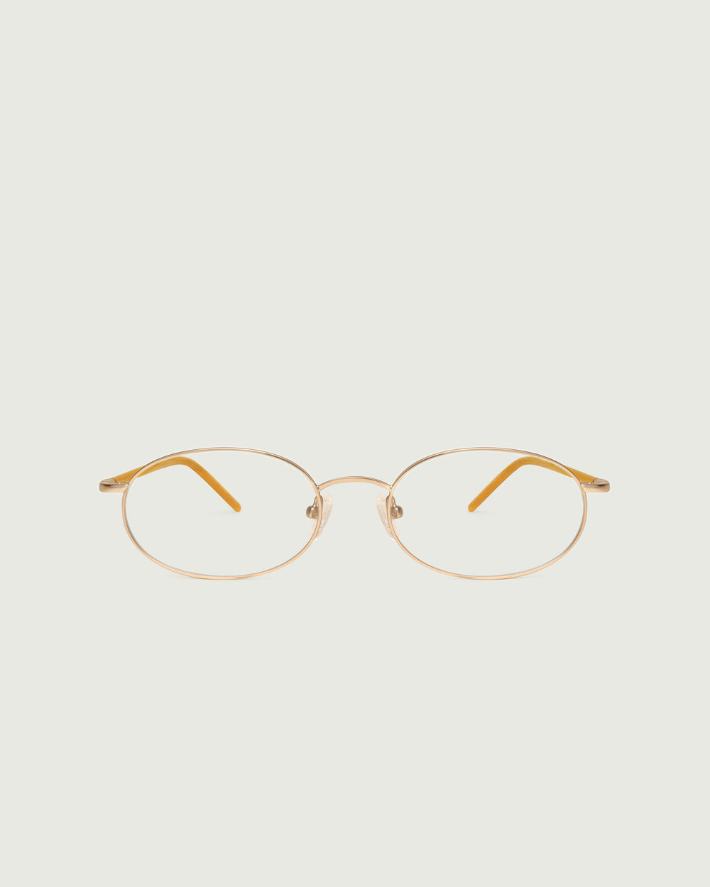 Tinsel::Enid Eyeglasses oval gold metal front