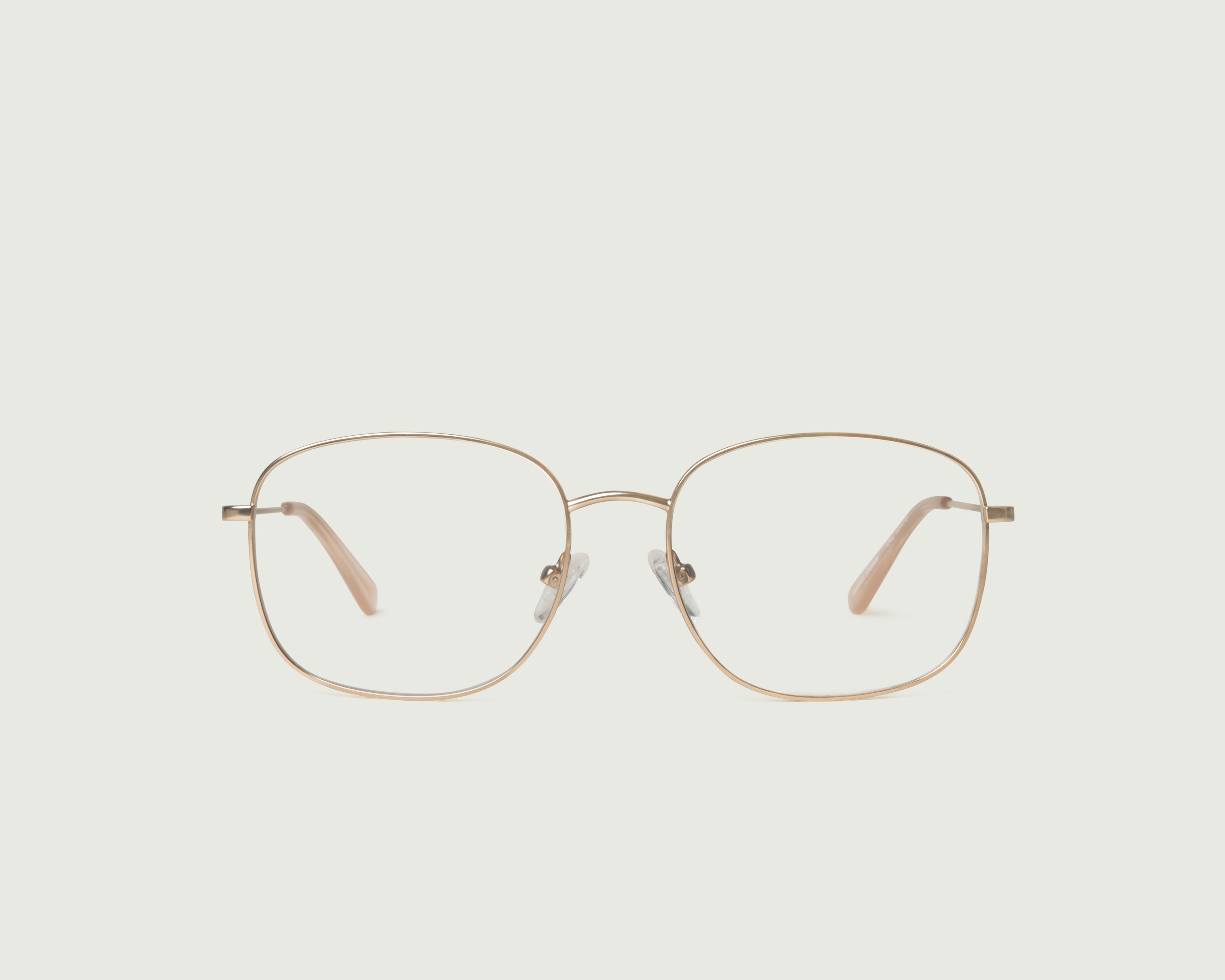 Tinsel::Henri Eyeglasses square gold metal front