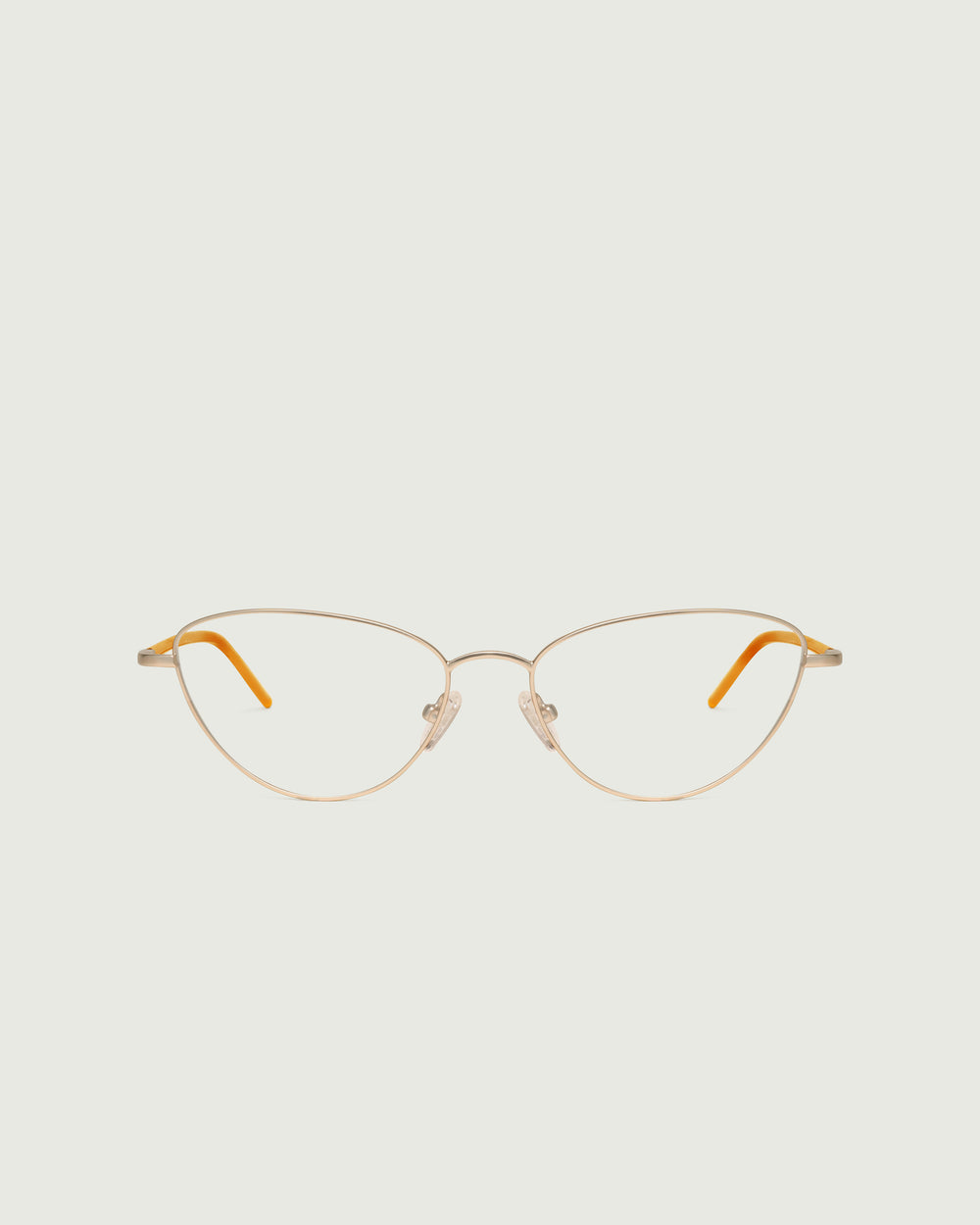Tinsel::Phoebe Eyeglasses cateye gold metal front