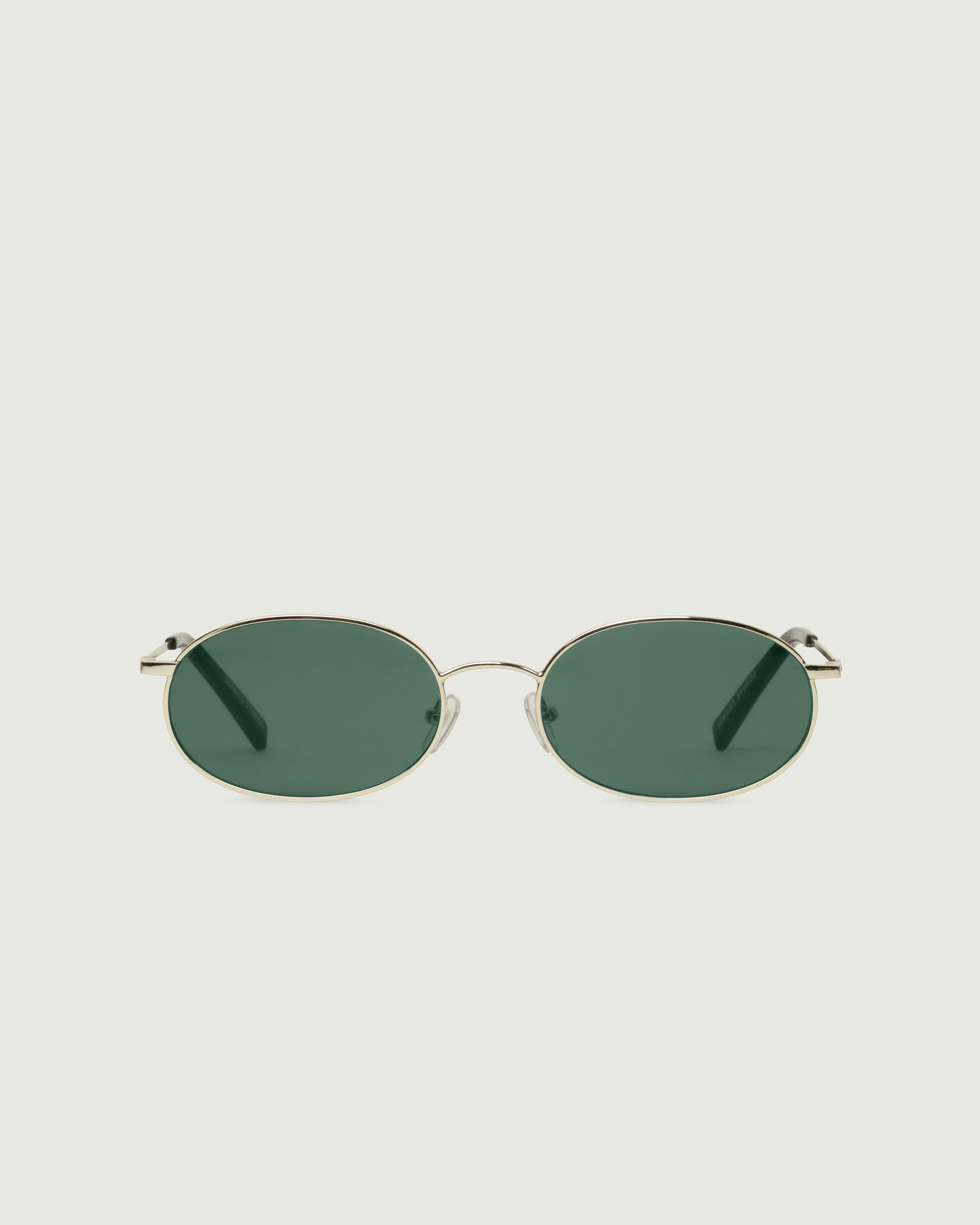 Tinsel::Romy Sunglasses oval Gold metal front