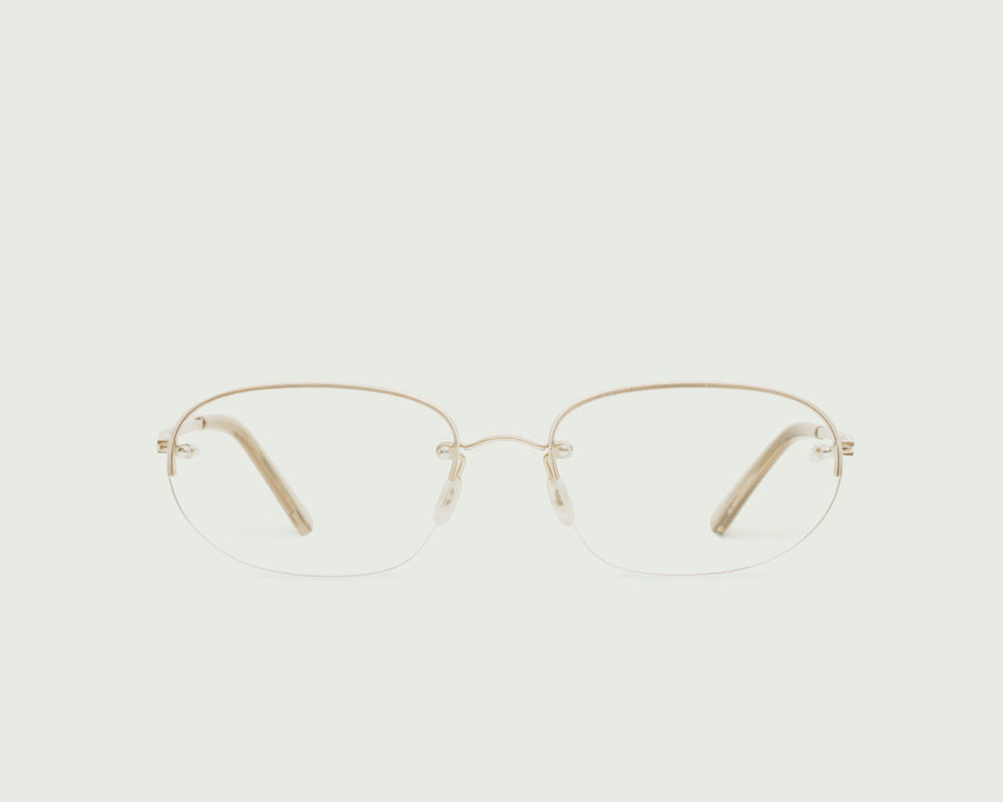Lori Sunglasses Oval Gold metal front