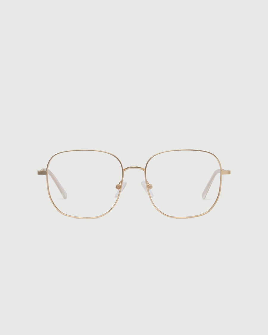 Noah Eyeglasses square gold metal front