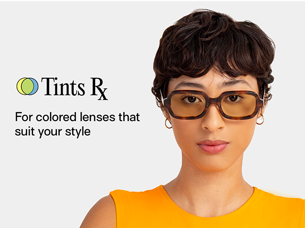 Colored prescription top glasses lenses