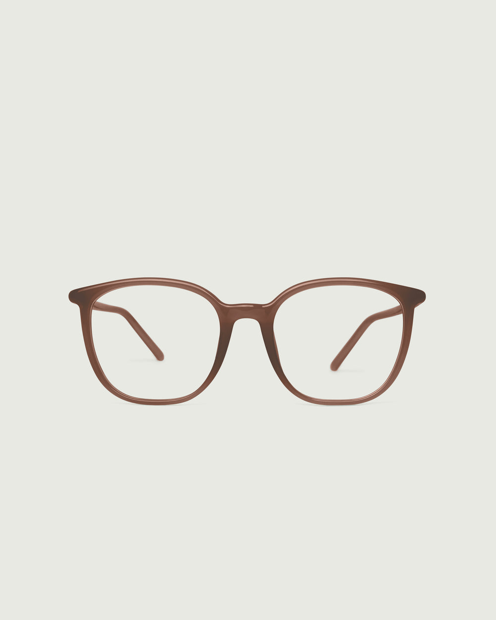 Walnut::Gatsby Eyeglasses square Brown recycled polyester front