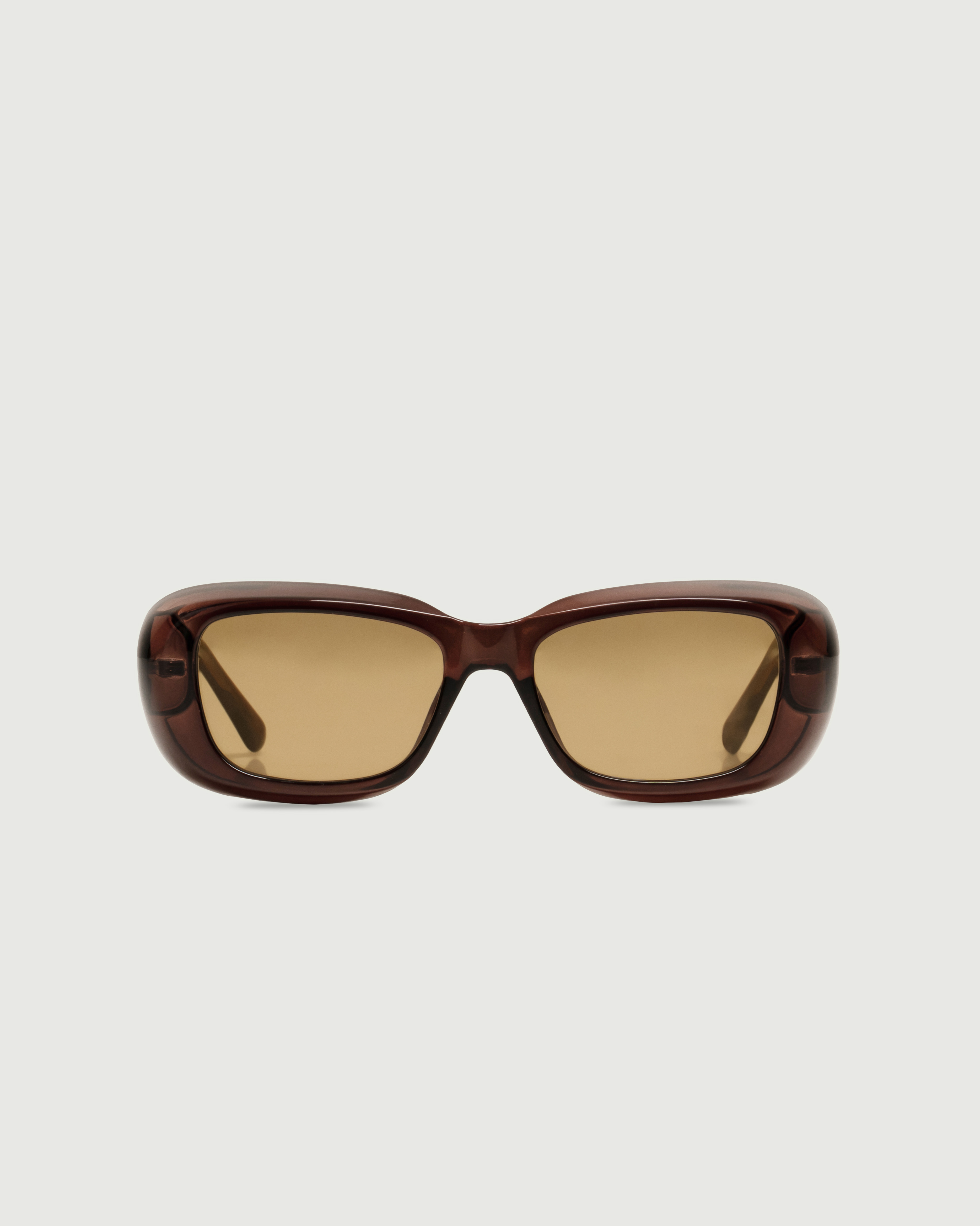 Whiskey::Sonny Sunglasses Square Brown recycled polyester front