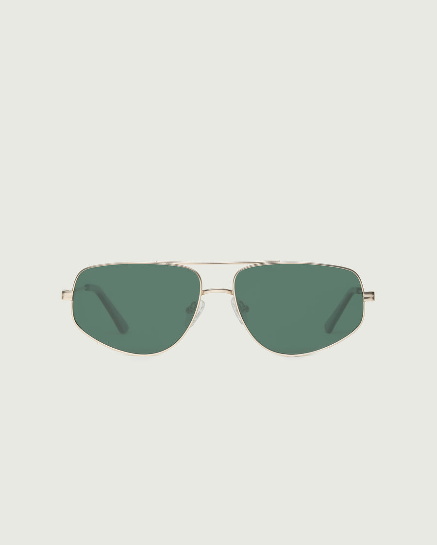 Rome Sunglasses pilot gold metal front