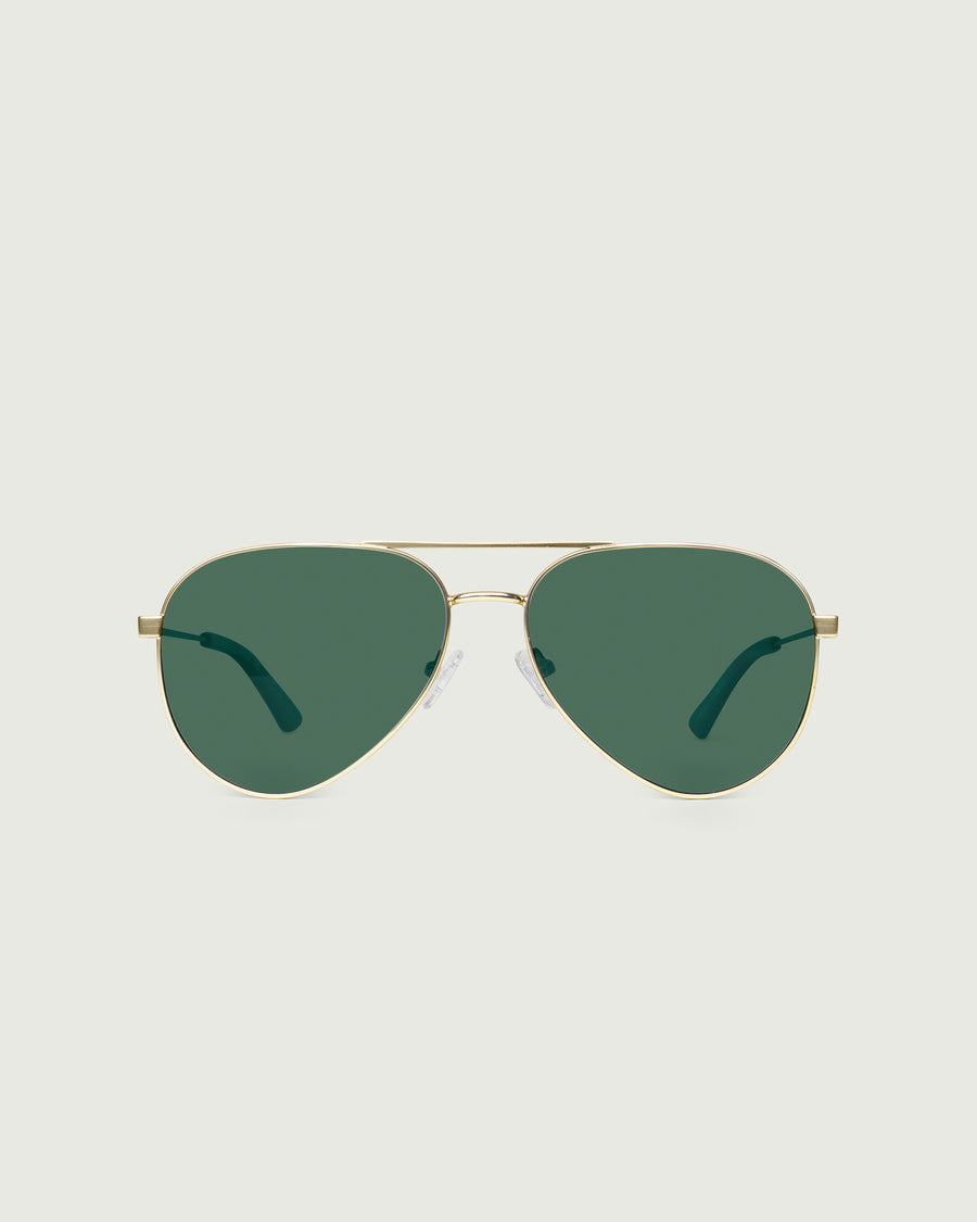 Rocco Sunglasses pilot gold metal front