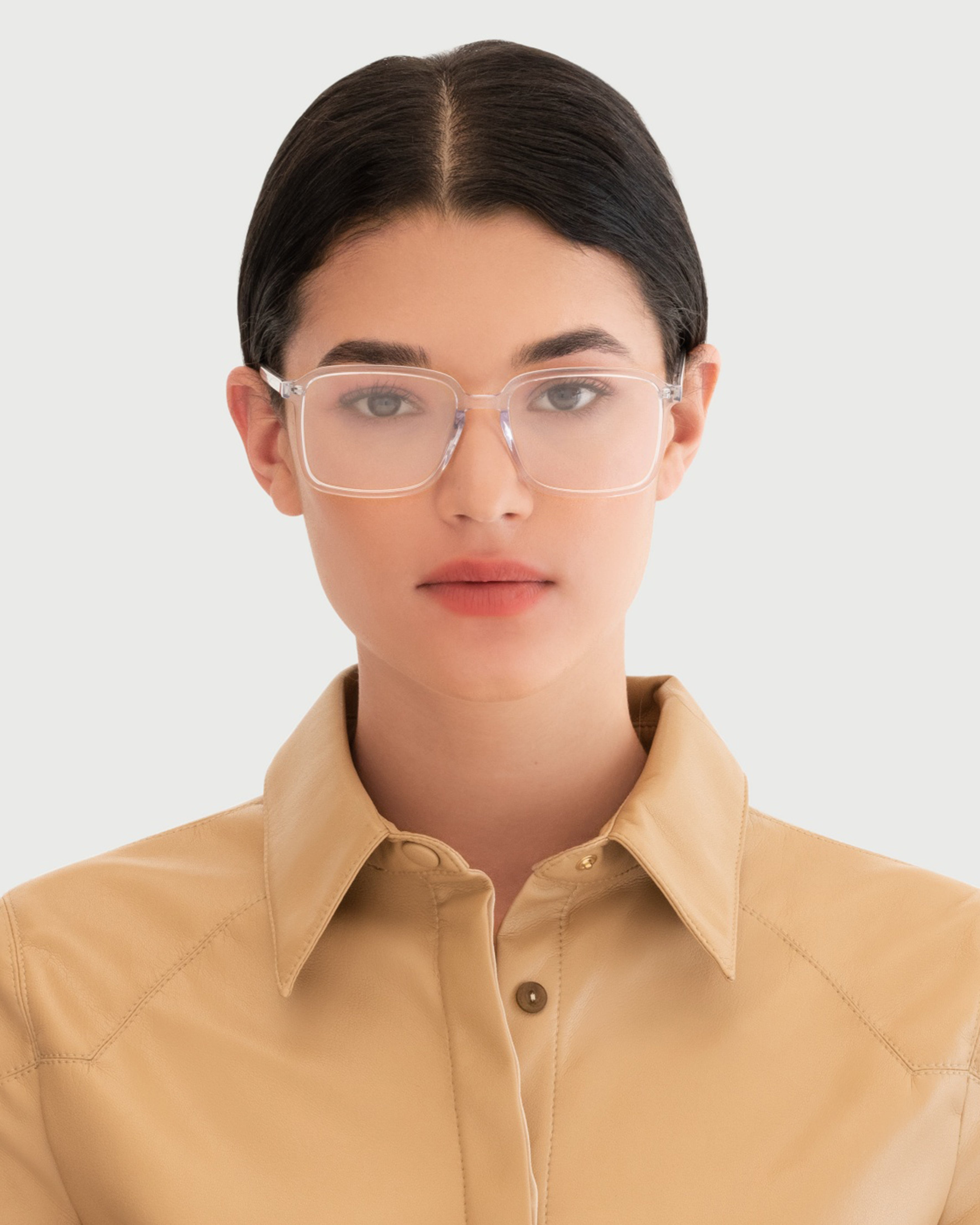 women Dex Eyeglasses square clear acetate