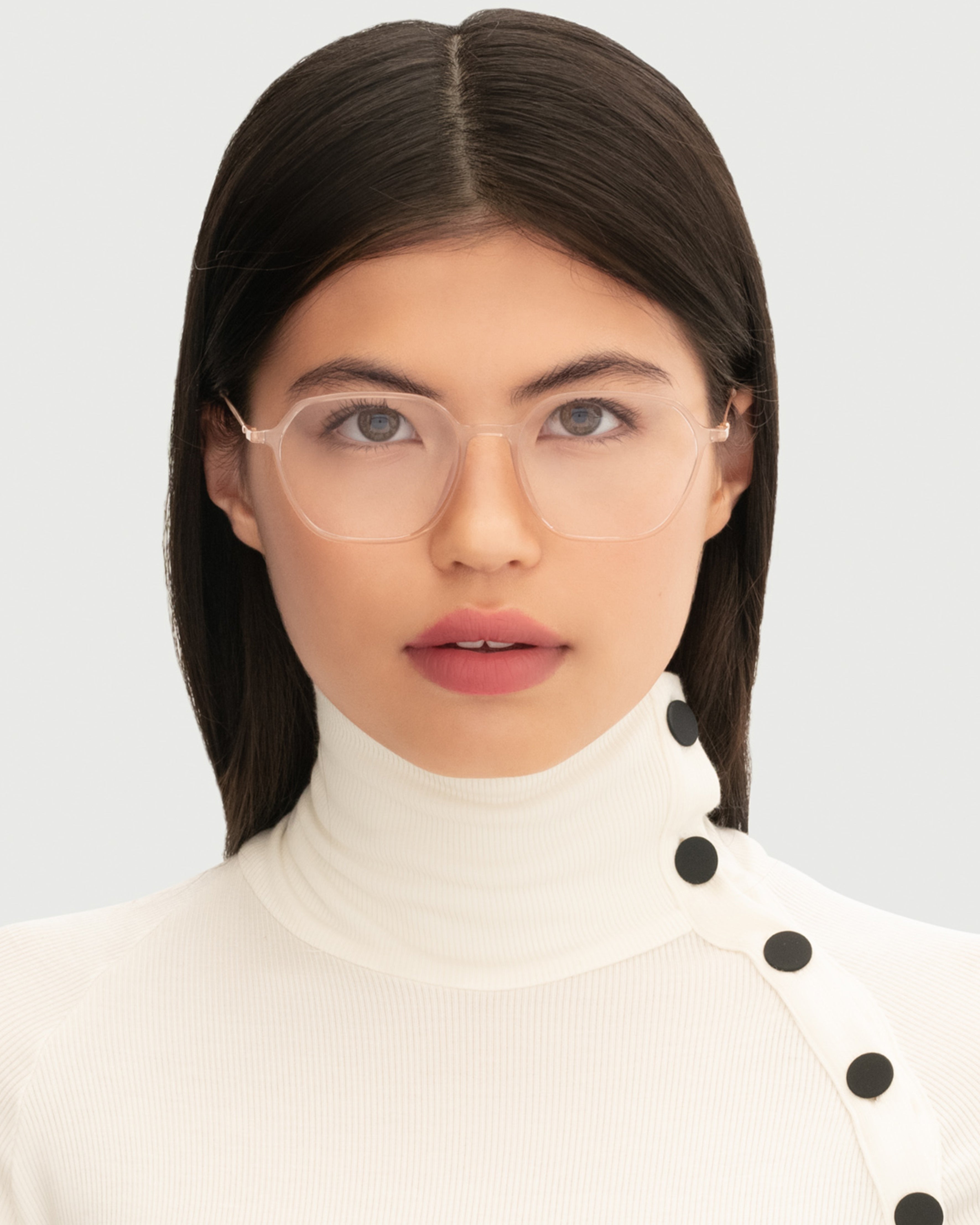 women Helsinki+ Eyeglasses square nude plant-based