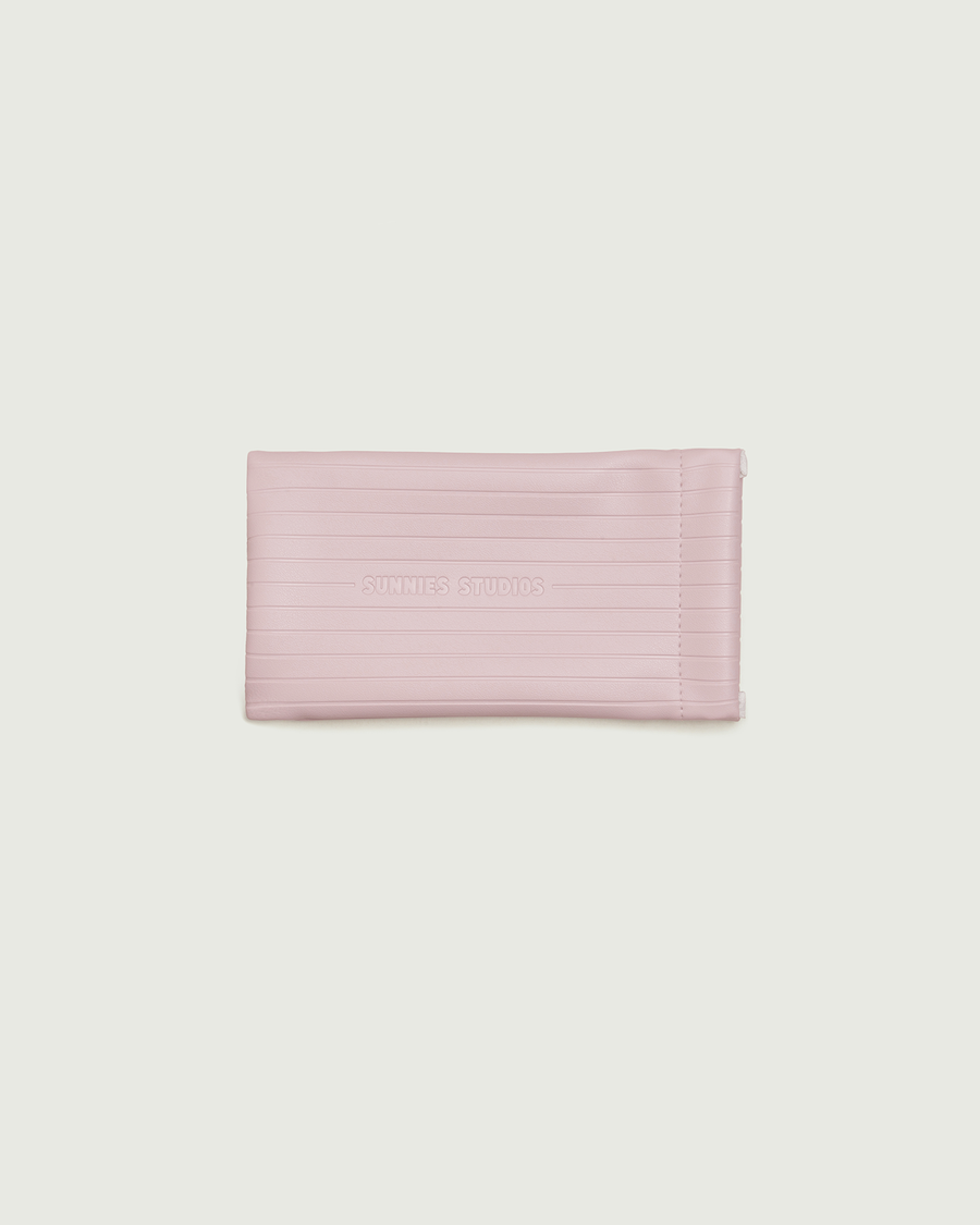 Ribbed Sac Eyewear case pink  front
