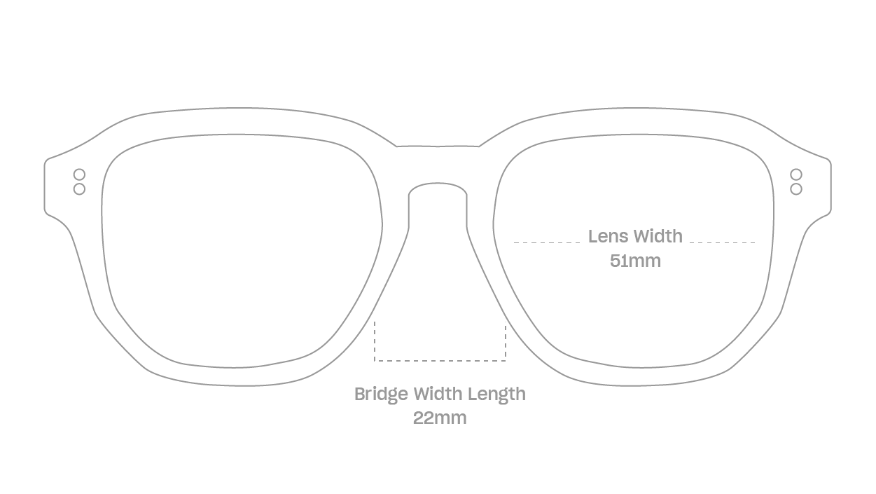 measurement::lens width Wilmur Eyeglasses square plastic (6609043980342)