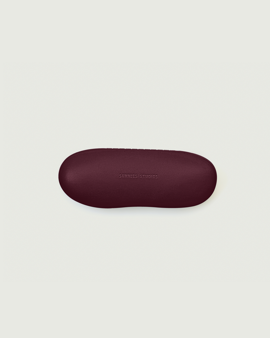Pebble Hard Case Eyewear case Red  front