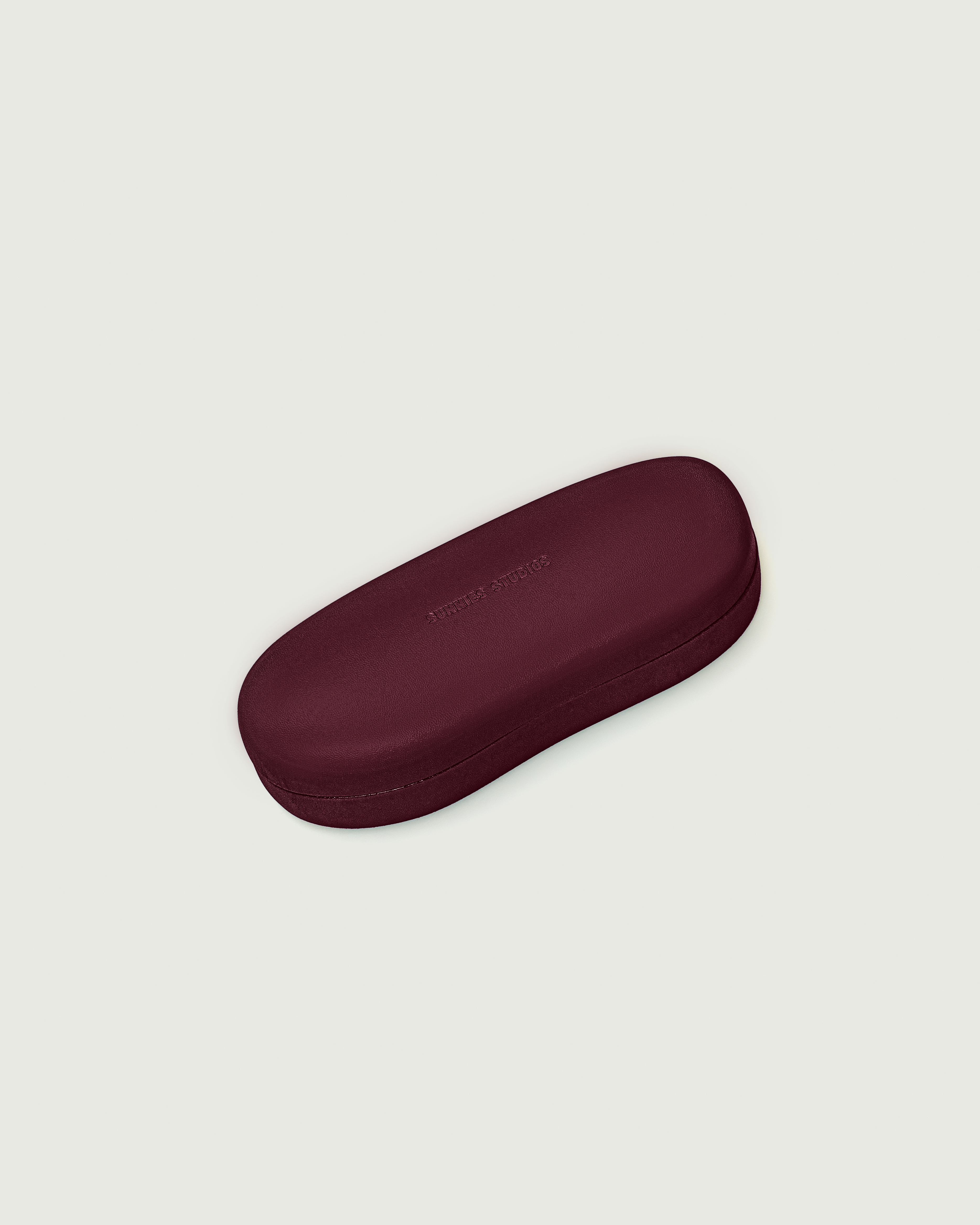 Robin::Pebble Hard Case Eyewear case Red  front diagonal
