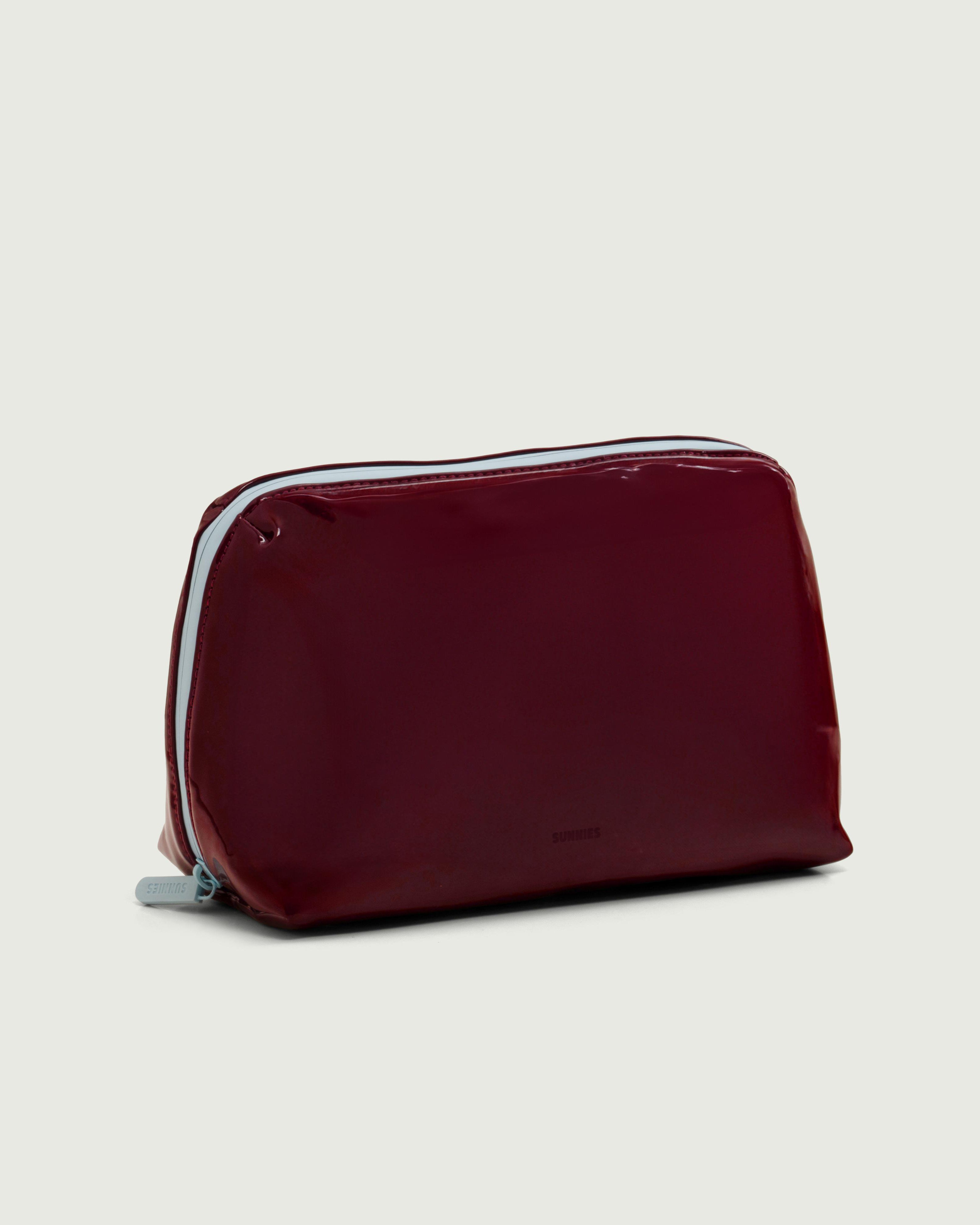 Hibiscus::Travel Pouch  brown  front diagonal