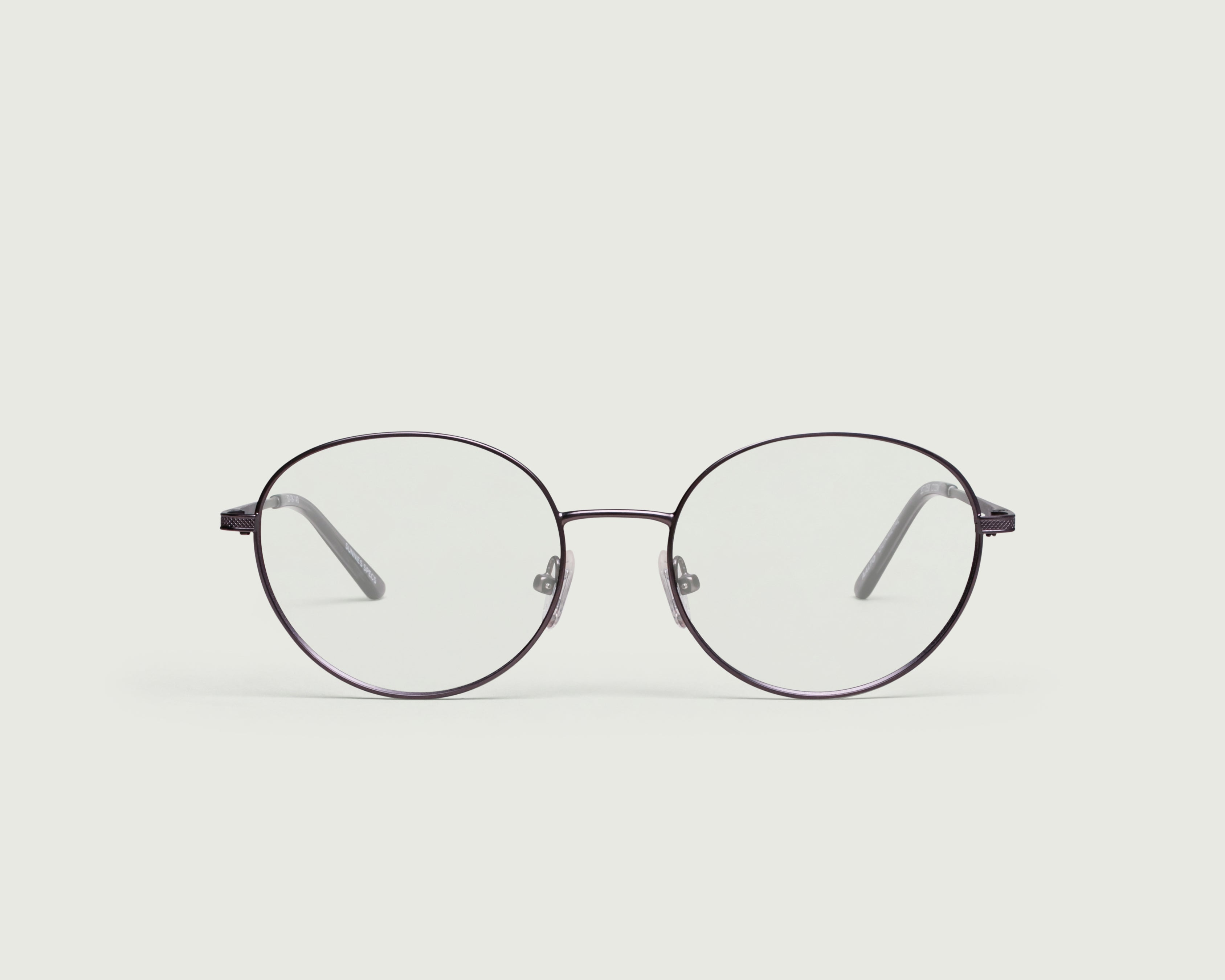 Gunmetal::Aalto Eyeglasses round gray metal front