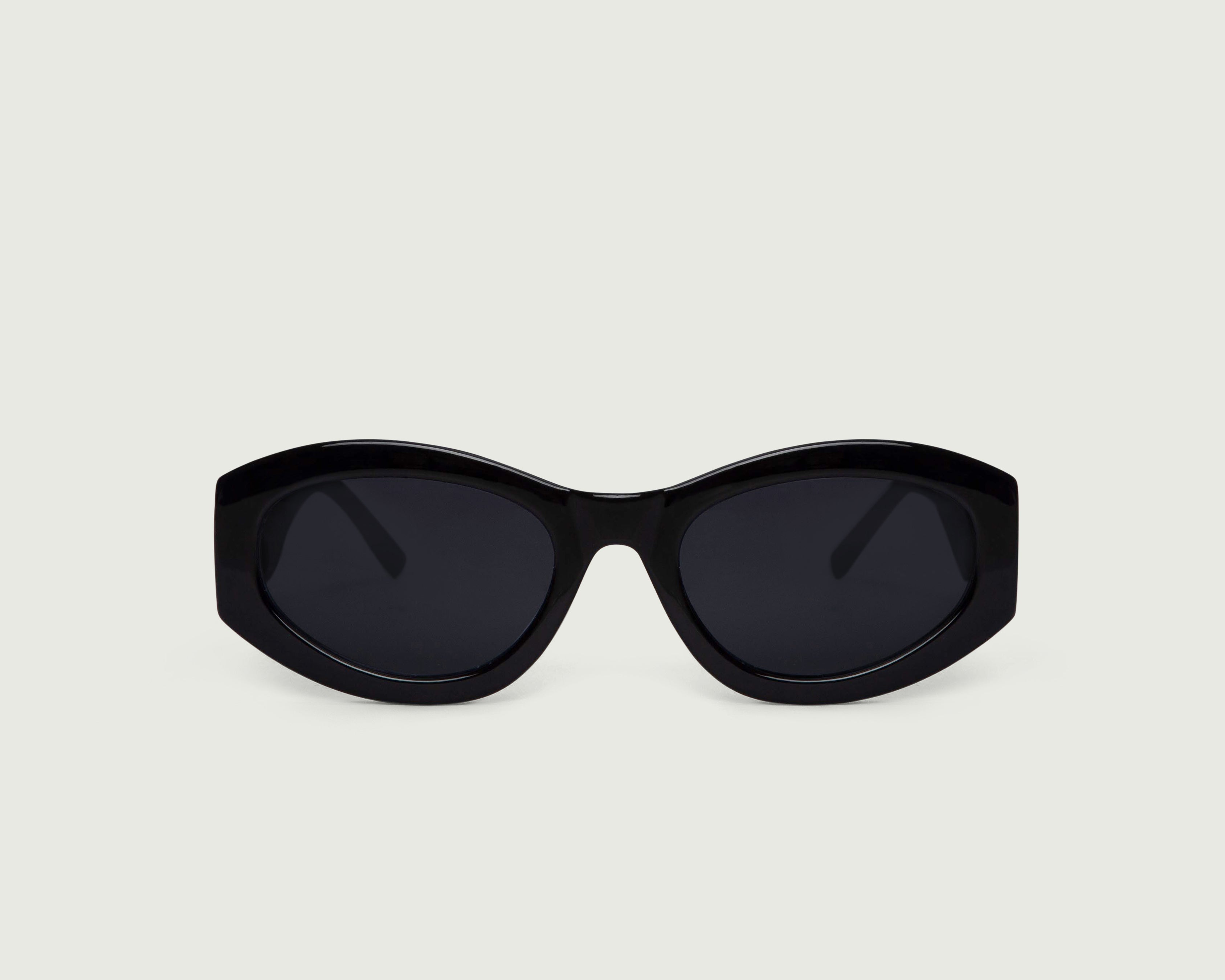 Ink::Alba Sunglasses cat eye black recycled polyester front