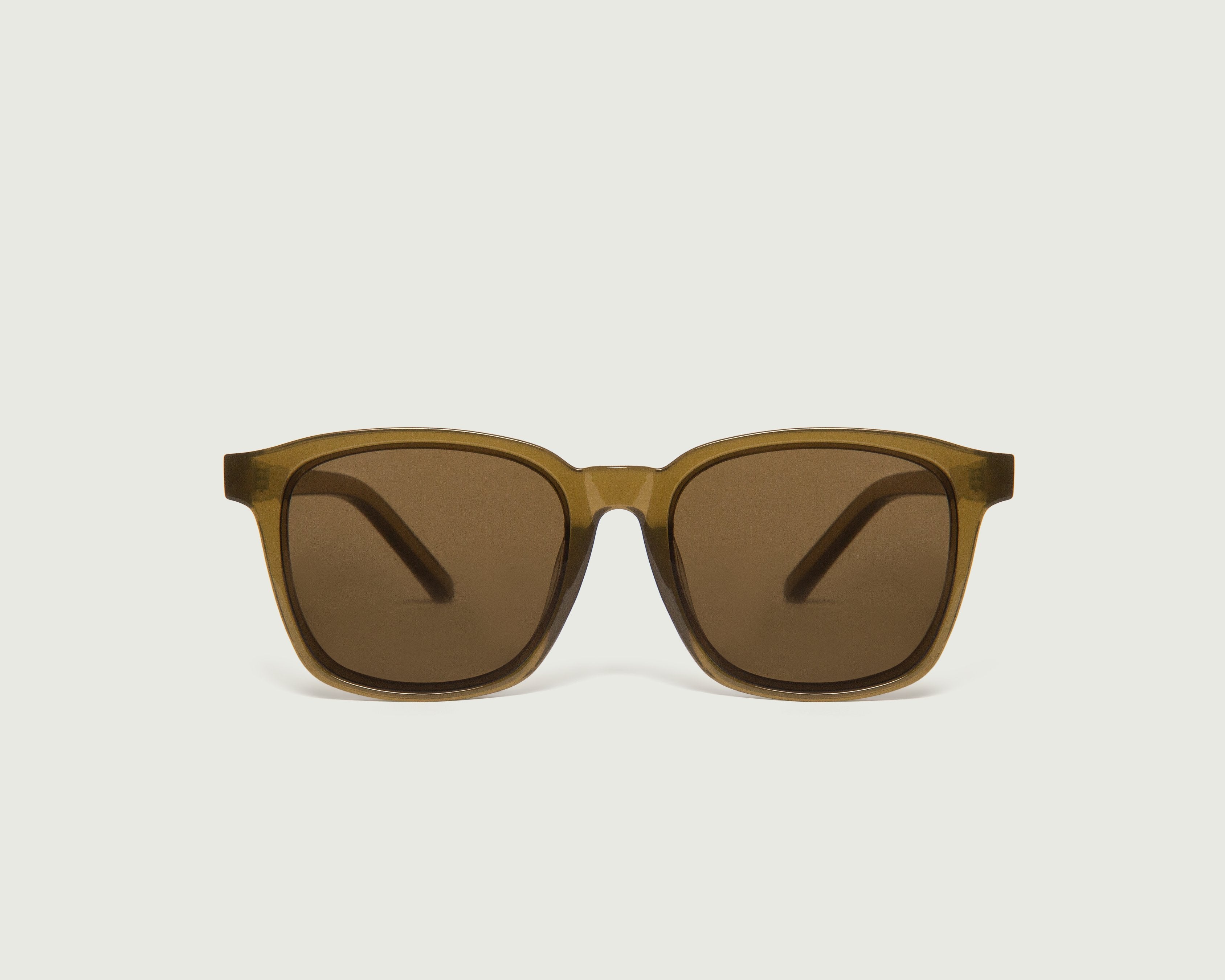Basil::Bennett Sunglasses square green plastic front