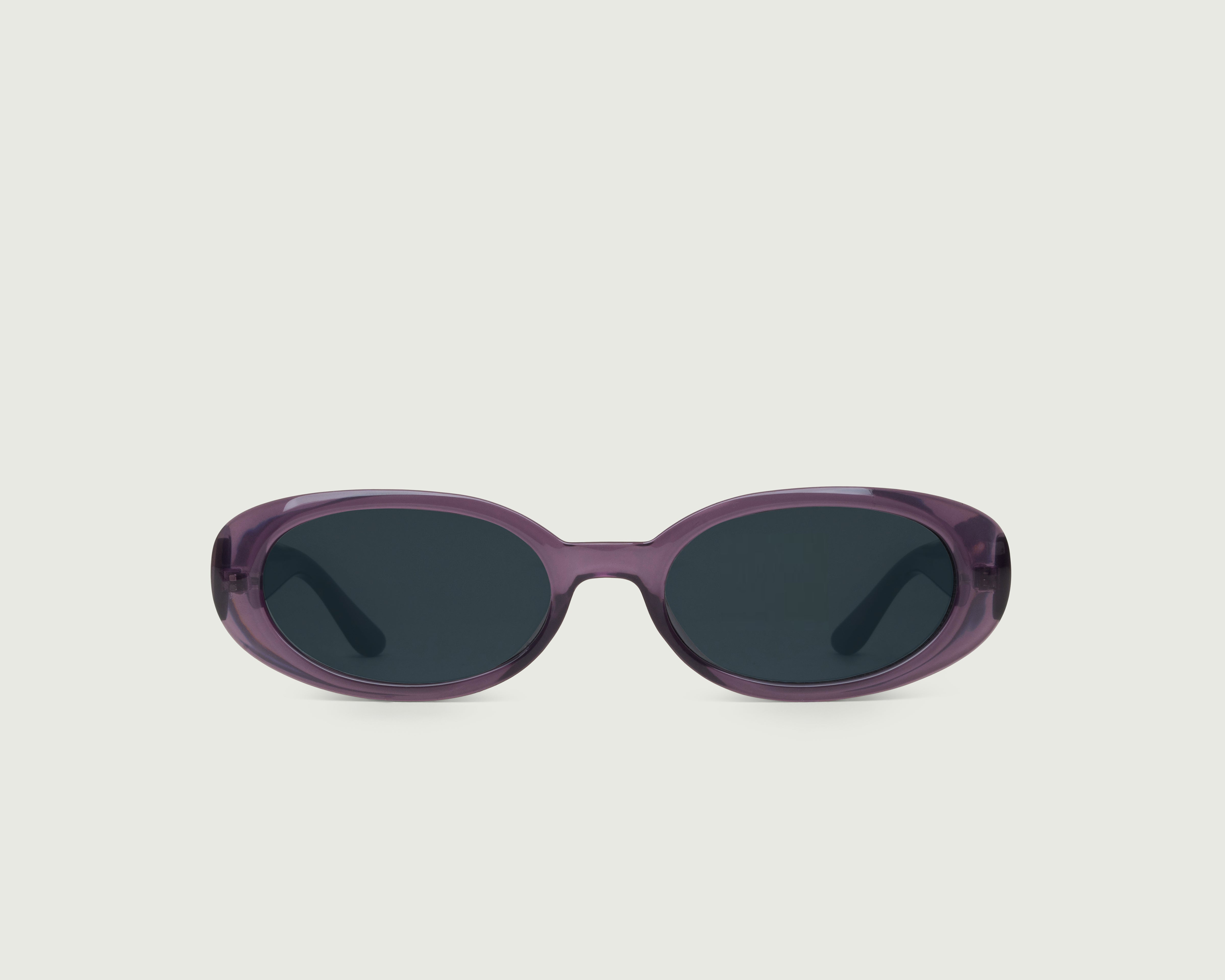 Berry ::Devon Sunglasses round purple recycled polyester front