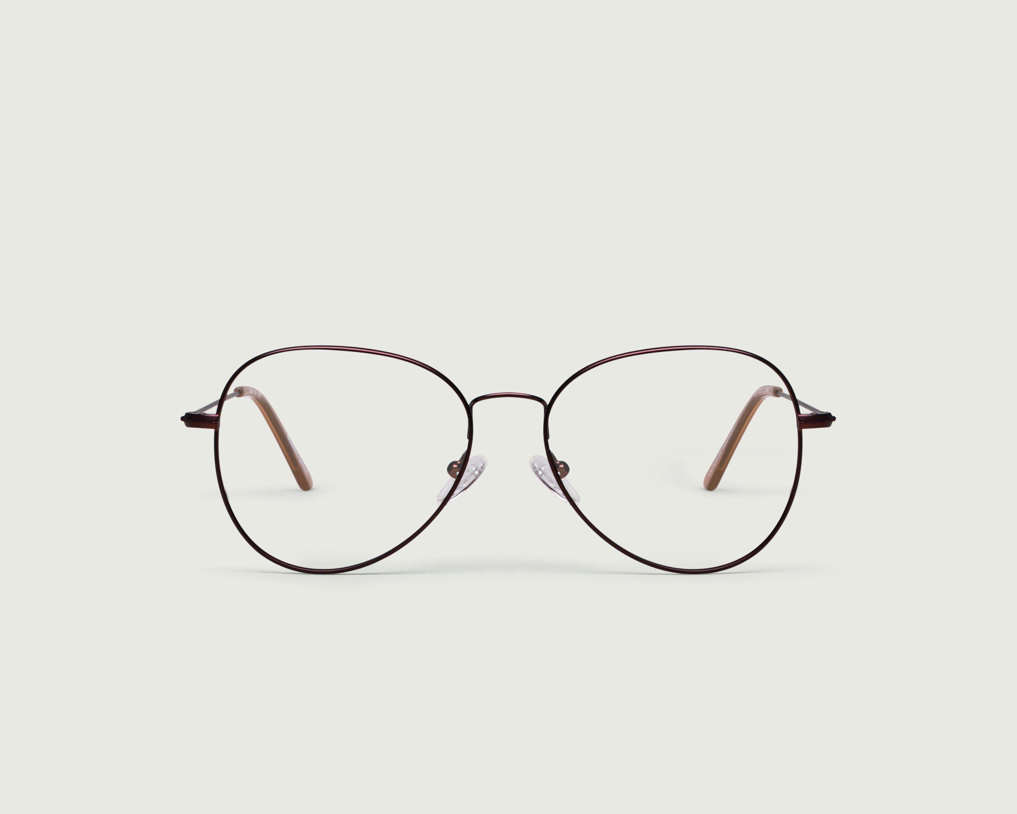 Bronze::Clinton Eyeglasses pilot brown metal front