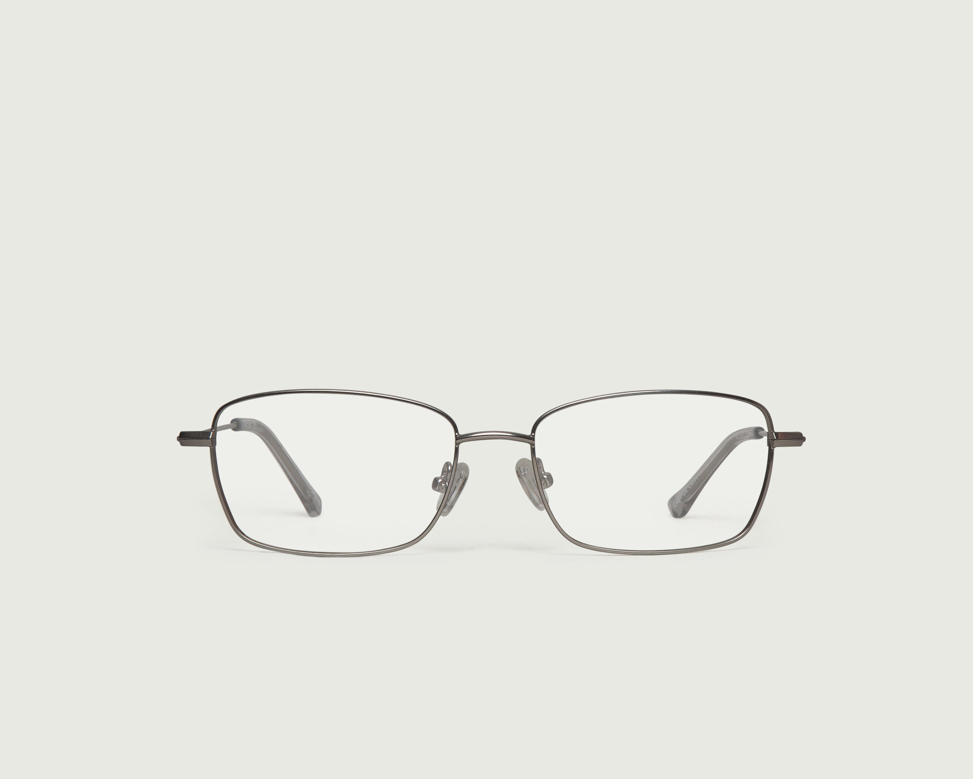 Coin::Casper Eyeglasses rectangle gray metal front