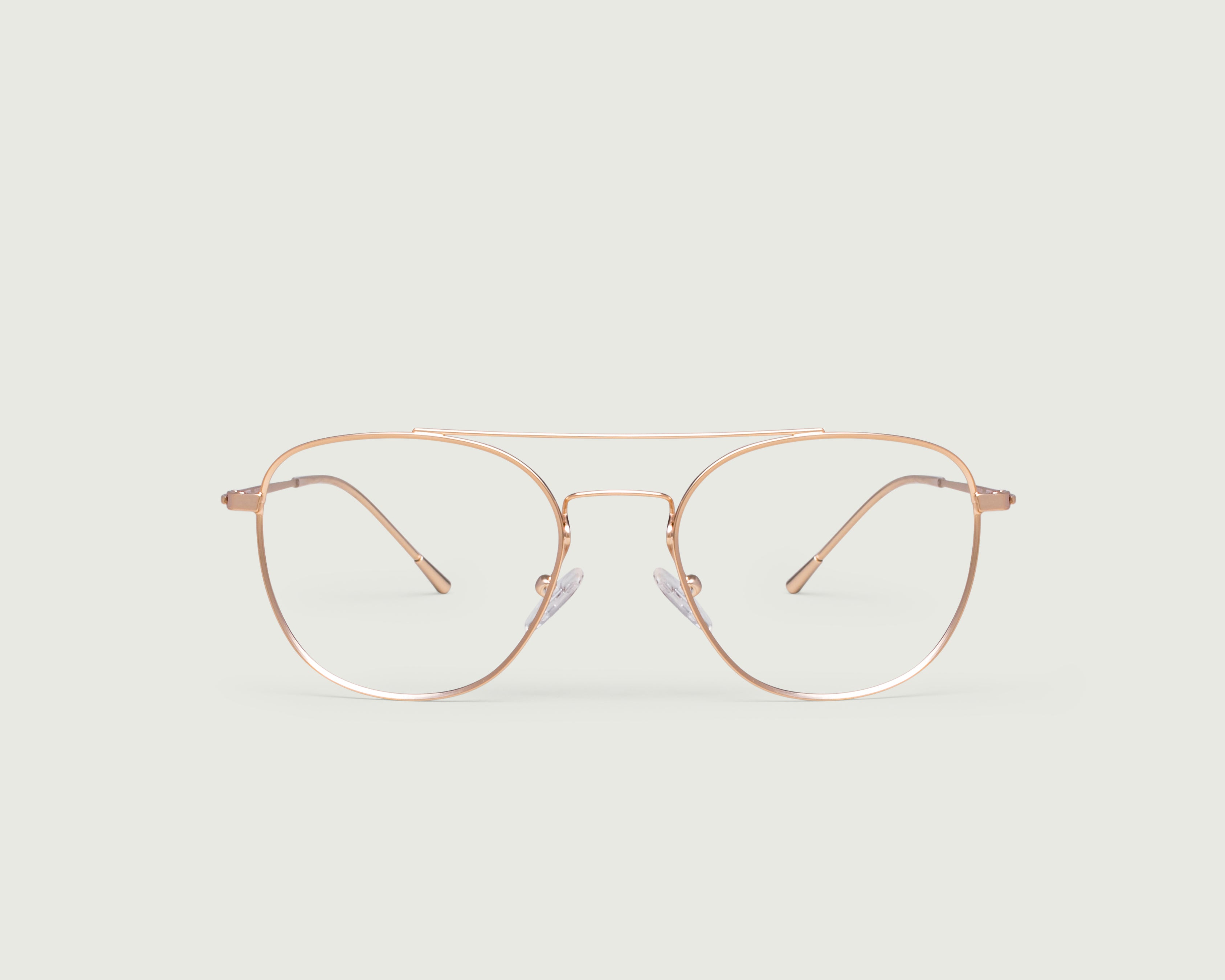 Gold::Cohen Eyeglasses pilot gold metal front