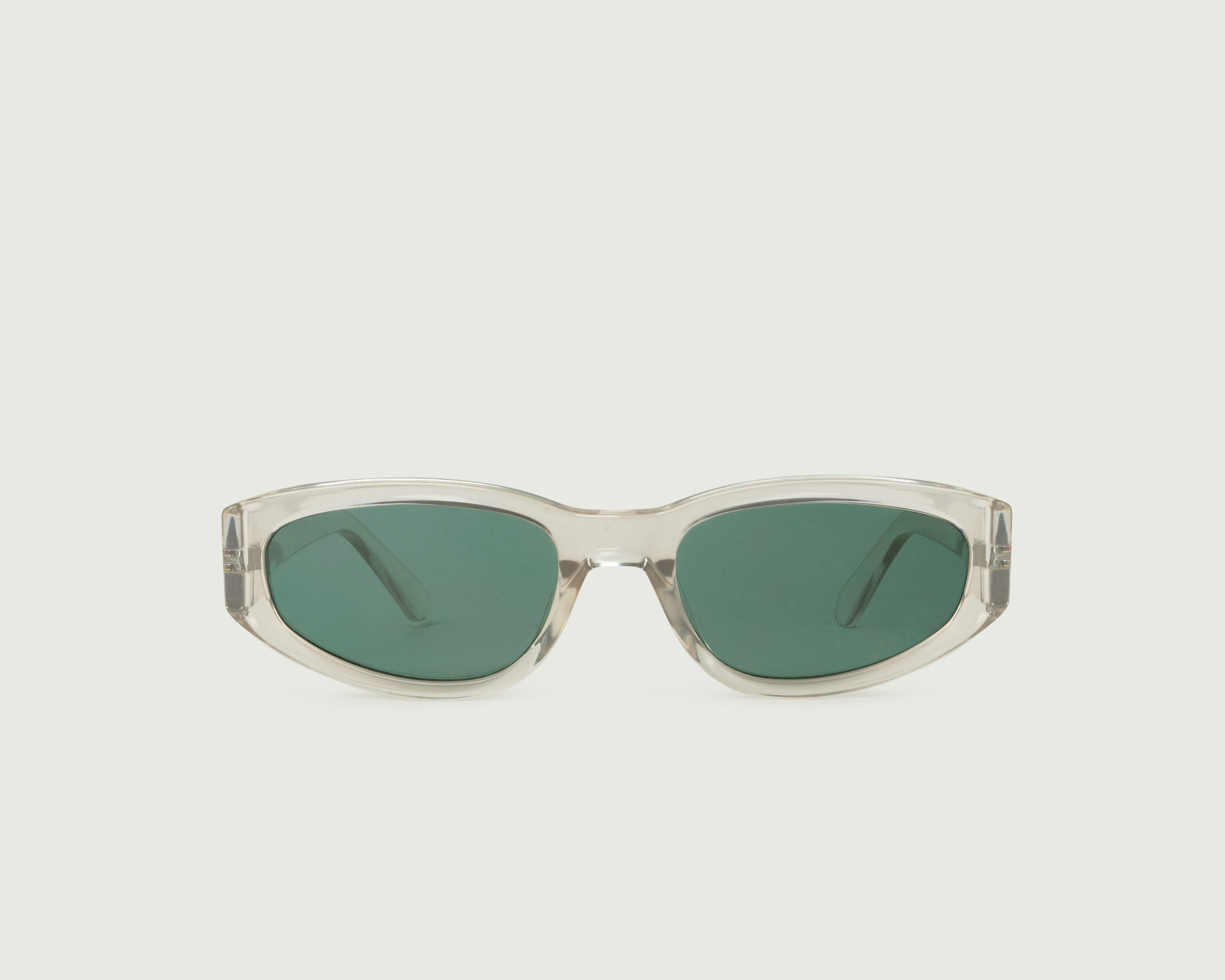 Champagne Pond::June Sunglasses cateye clear recycled polyester front
