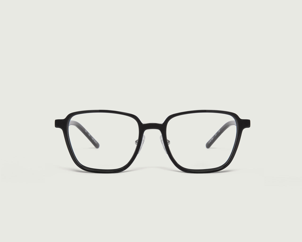 Charcoal:::Jensen Eyeglasses square black plastic front