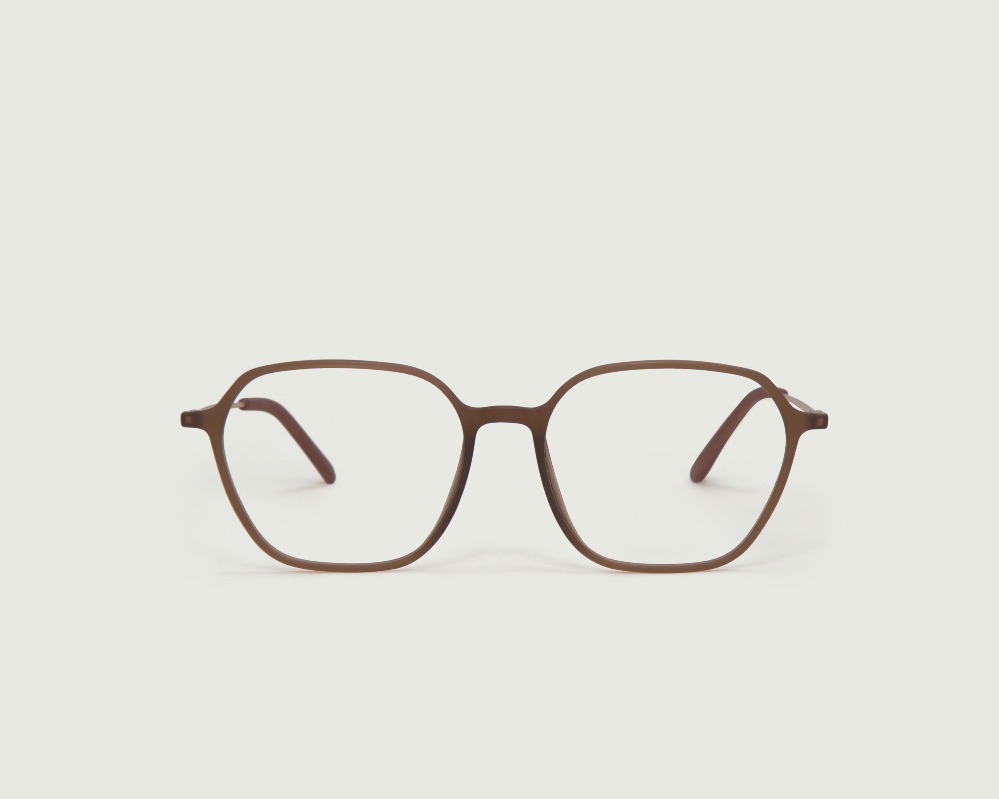 Coffee::Helsinki Eyeglasses square brown plastic front