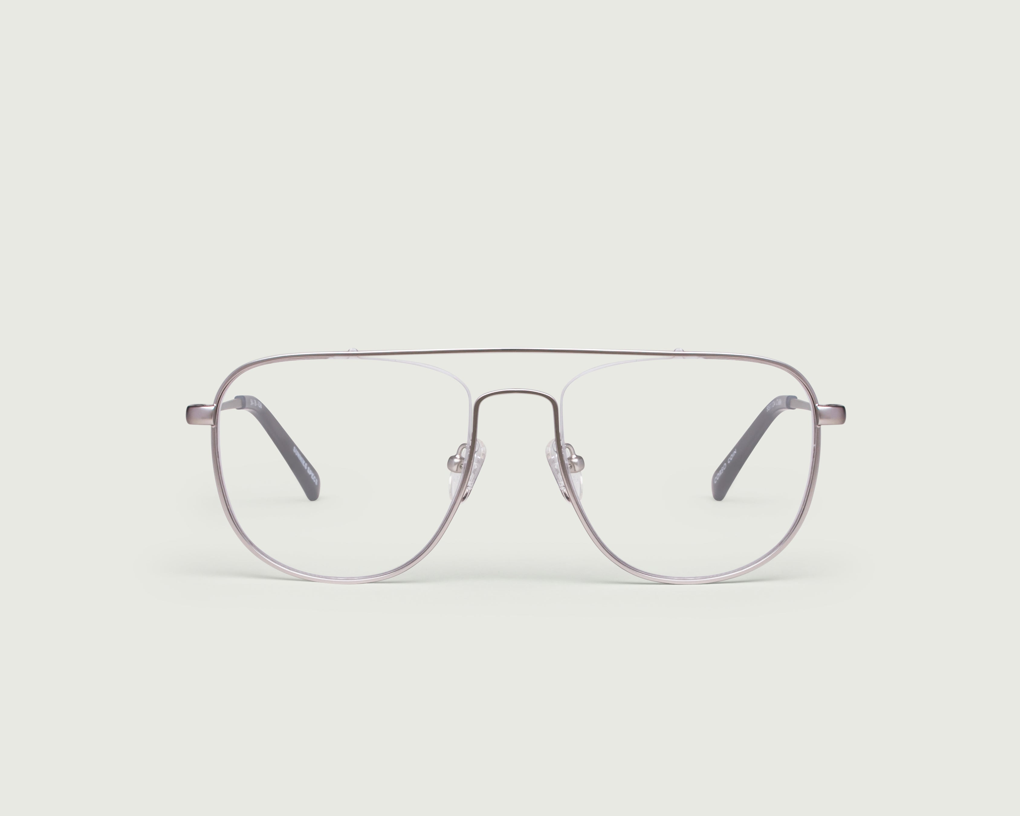 Coin::Corso Eyeglasses square gray metal front