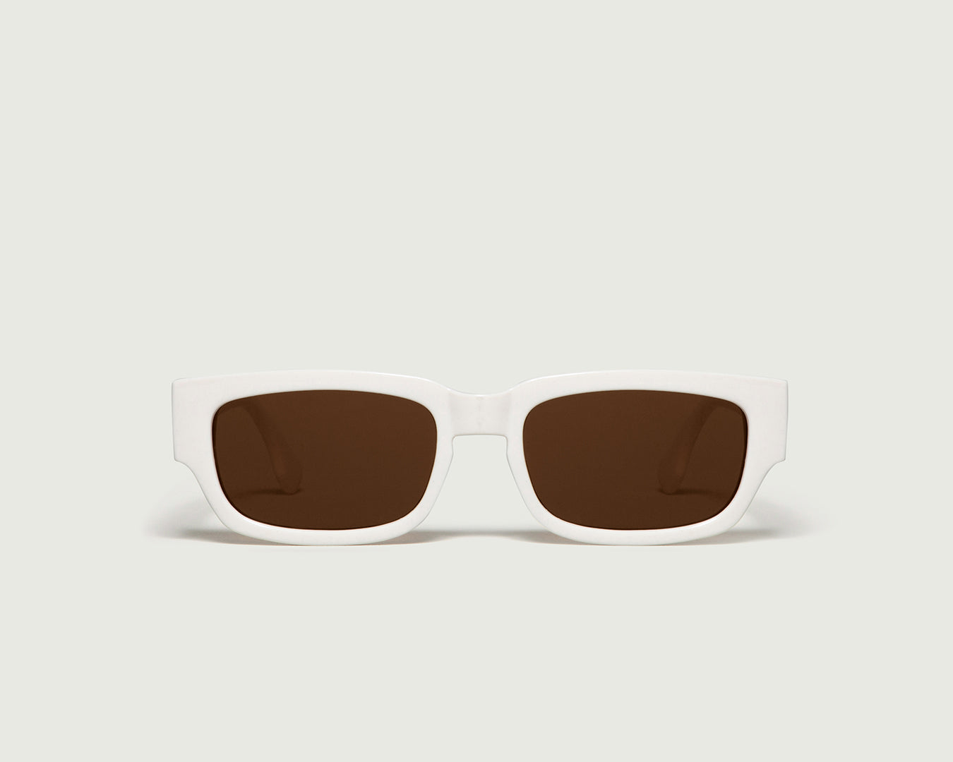 Cream::Jarvis Sunglasses rectangle white plastic front