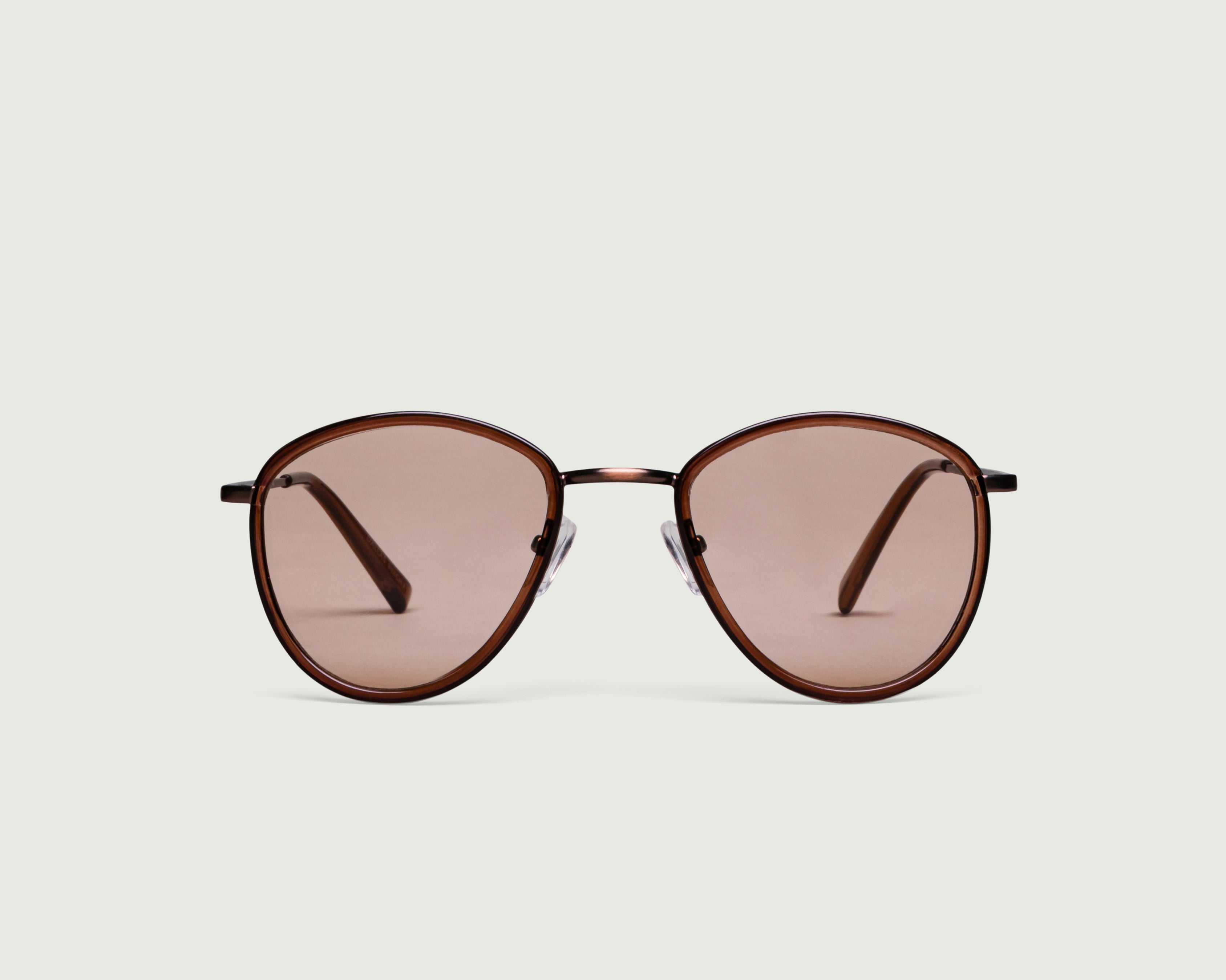 Beech::Dallas Sunglasses pilot brown plastic metal front