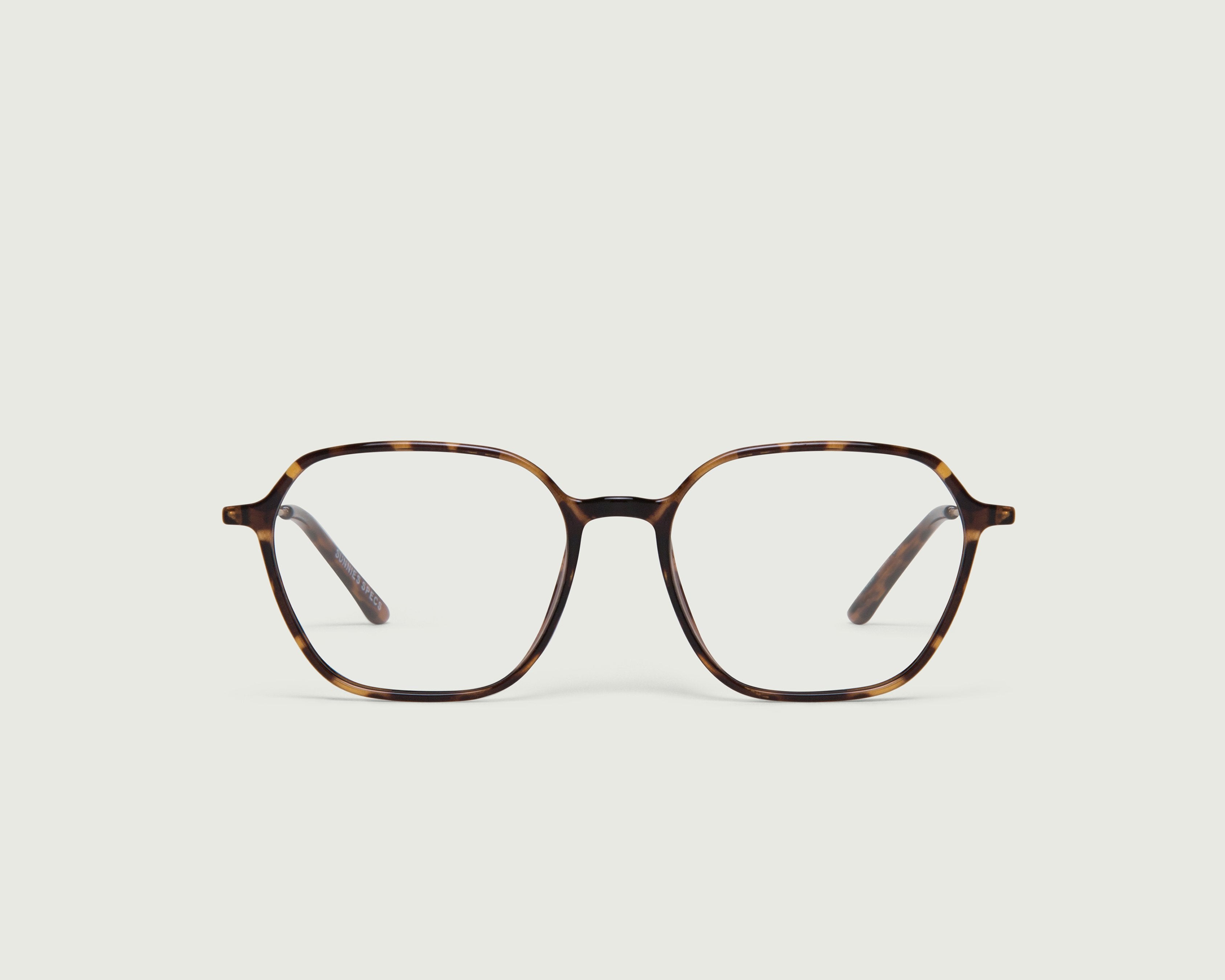 Dark Tort::Helsinki Eyeglasses square tort plastic front