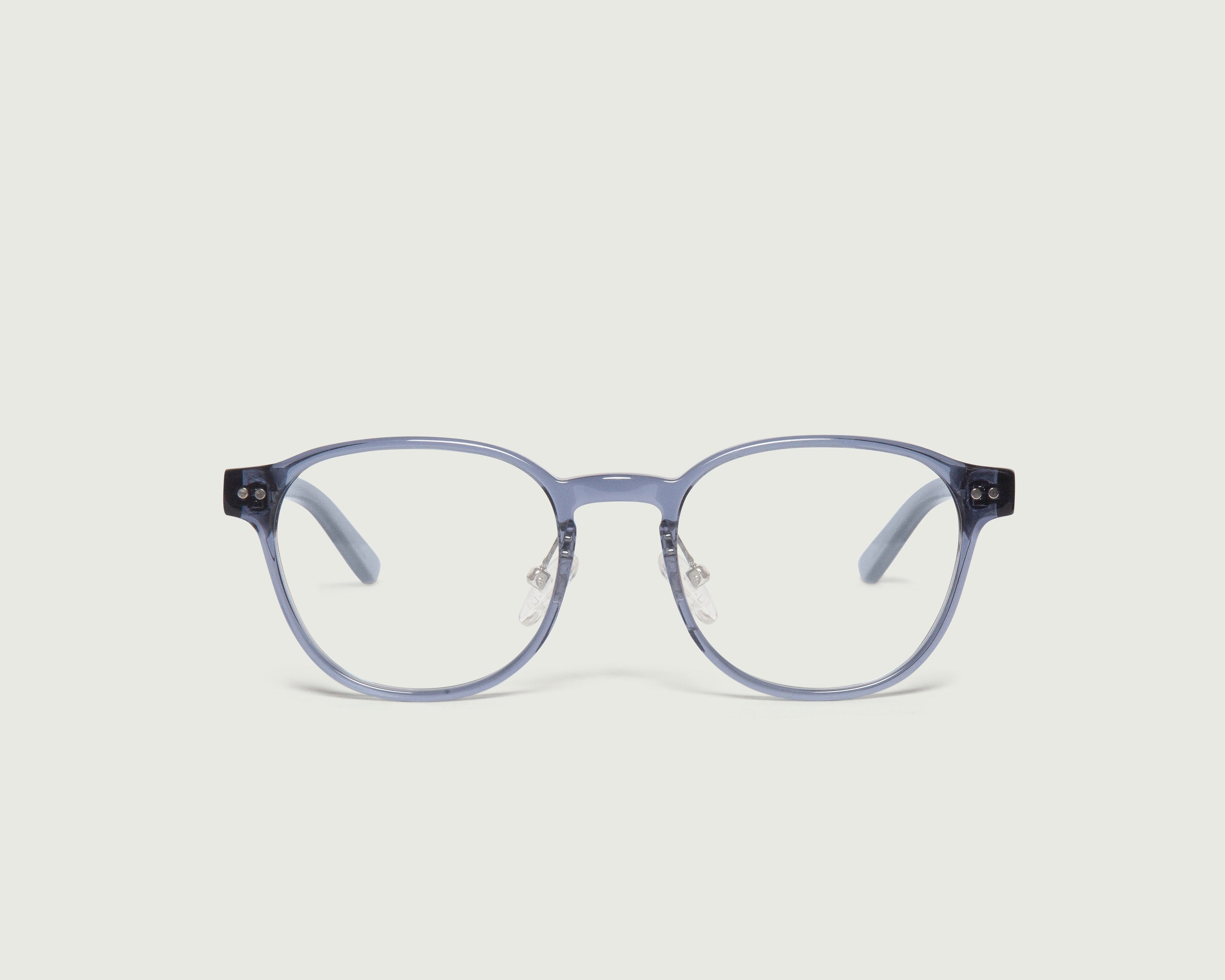 Denim::Orman Eyeglasses round blue acetate front