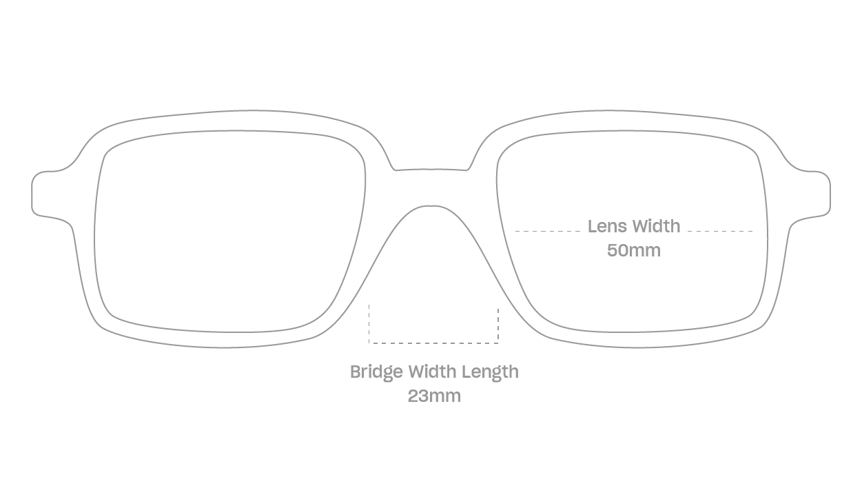 measurement::lens width Idris Anti-Radiation Glasses square recycled polyester