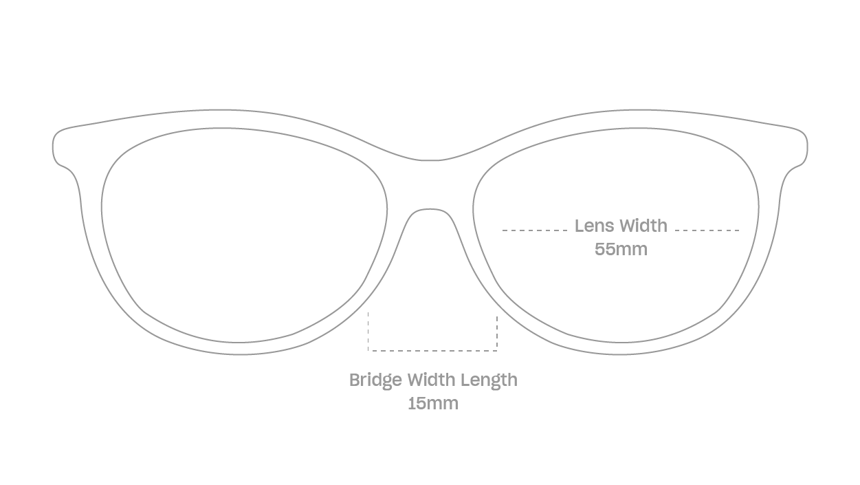 measurement::lens width Inga Eyeglasses cat eye acetate