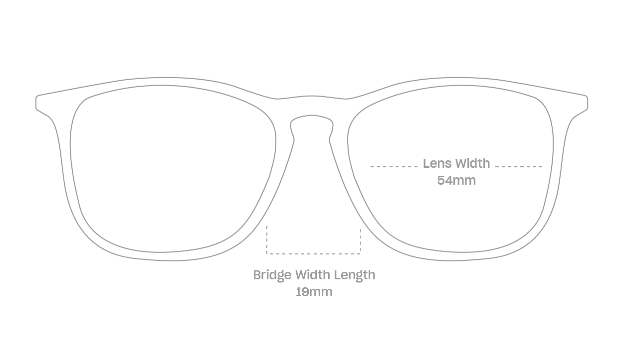 measurement::lens width Mick Eyeglasses square plastic