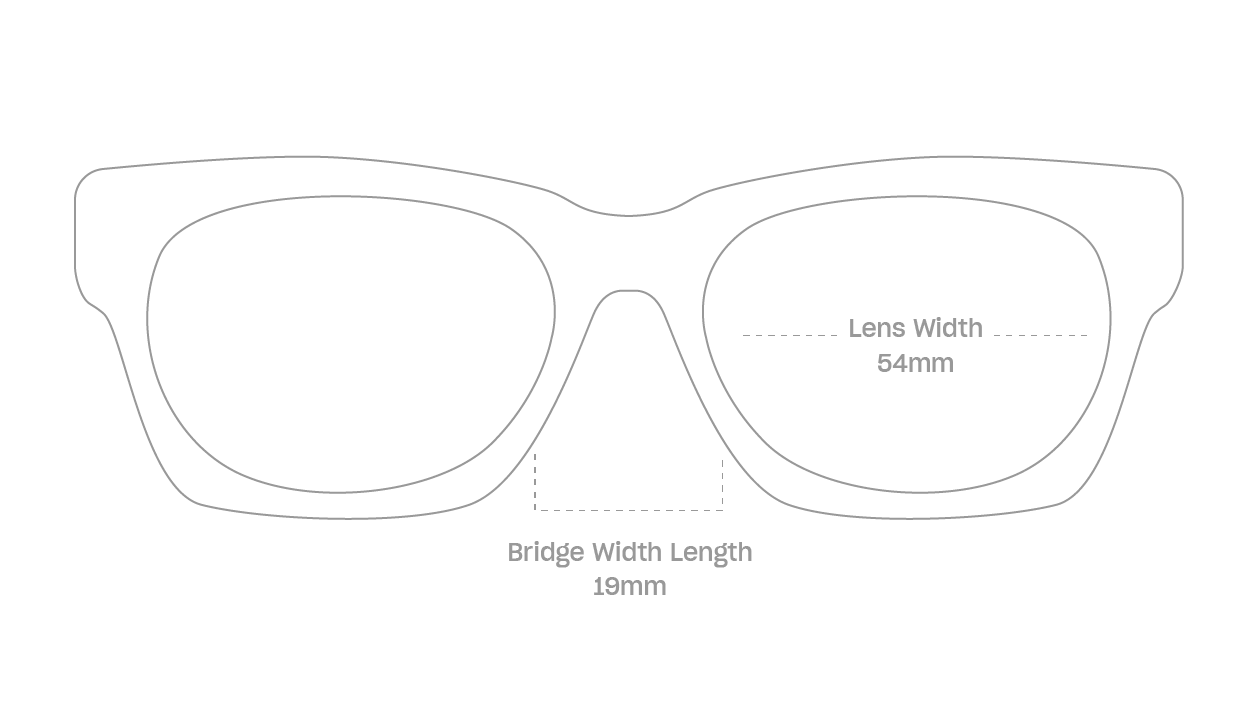 measurement::lens width Wolf Sunglasses rectangle recycled polyester