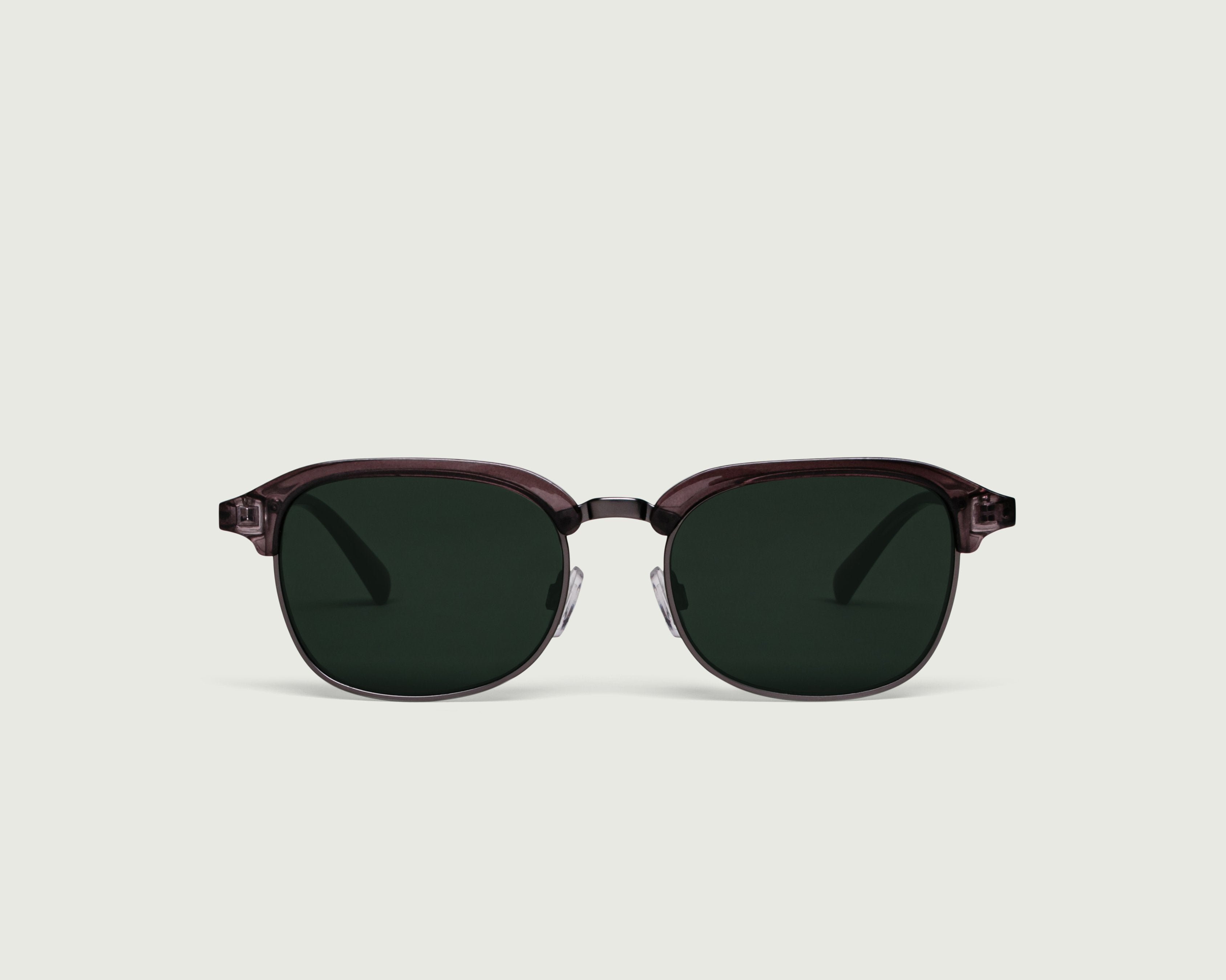Graphite::Castro Sunglasses browline brown plastic metal front