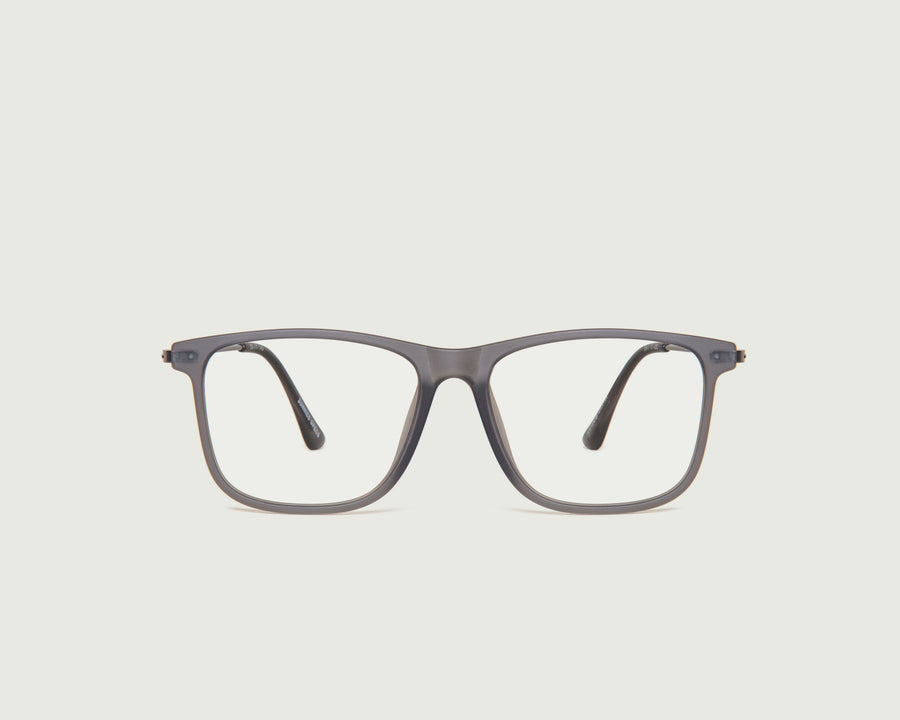 men Irving Eyeglasses square gray plastic