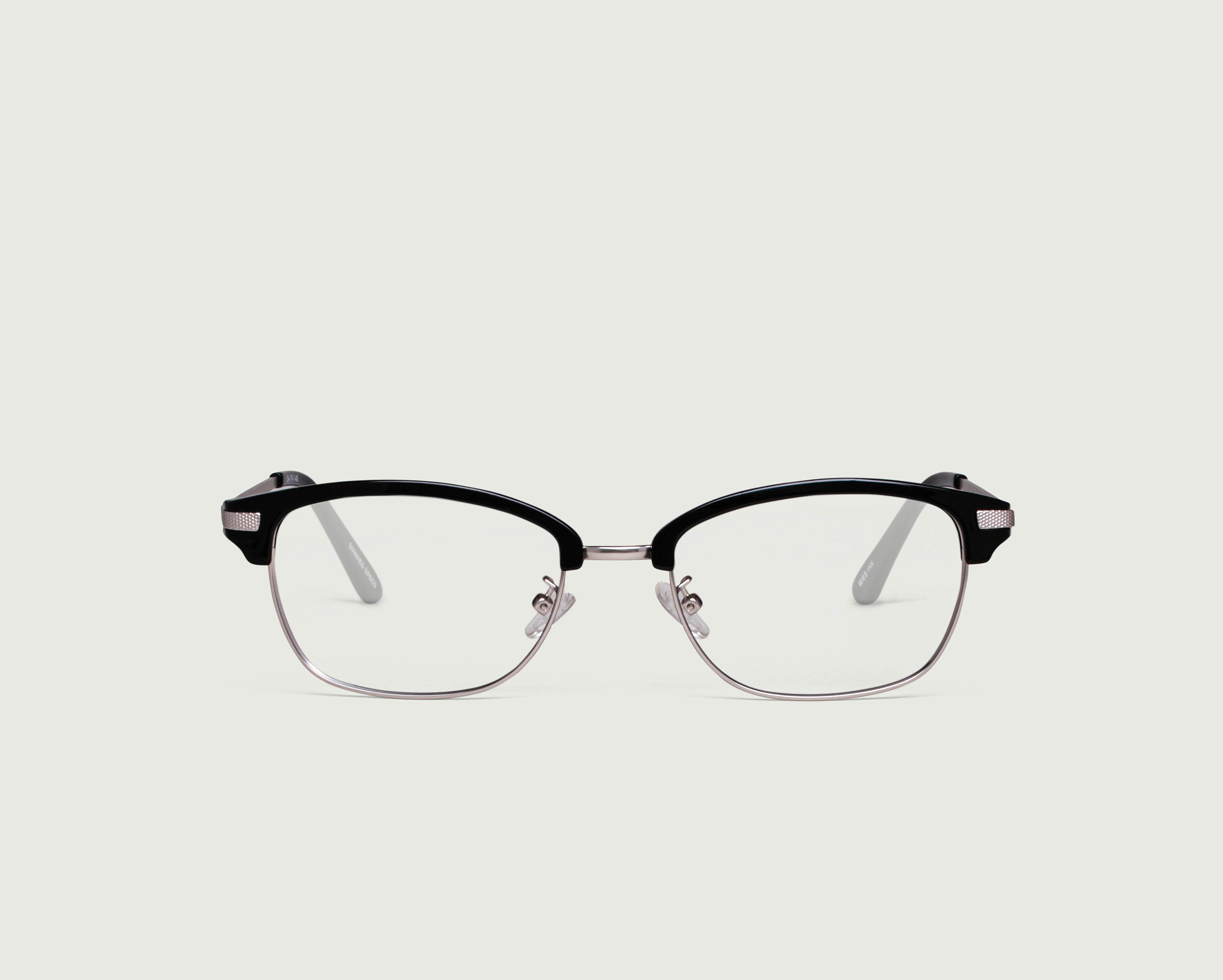 Ink::Wes Eyeglasses browline black plastic front