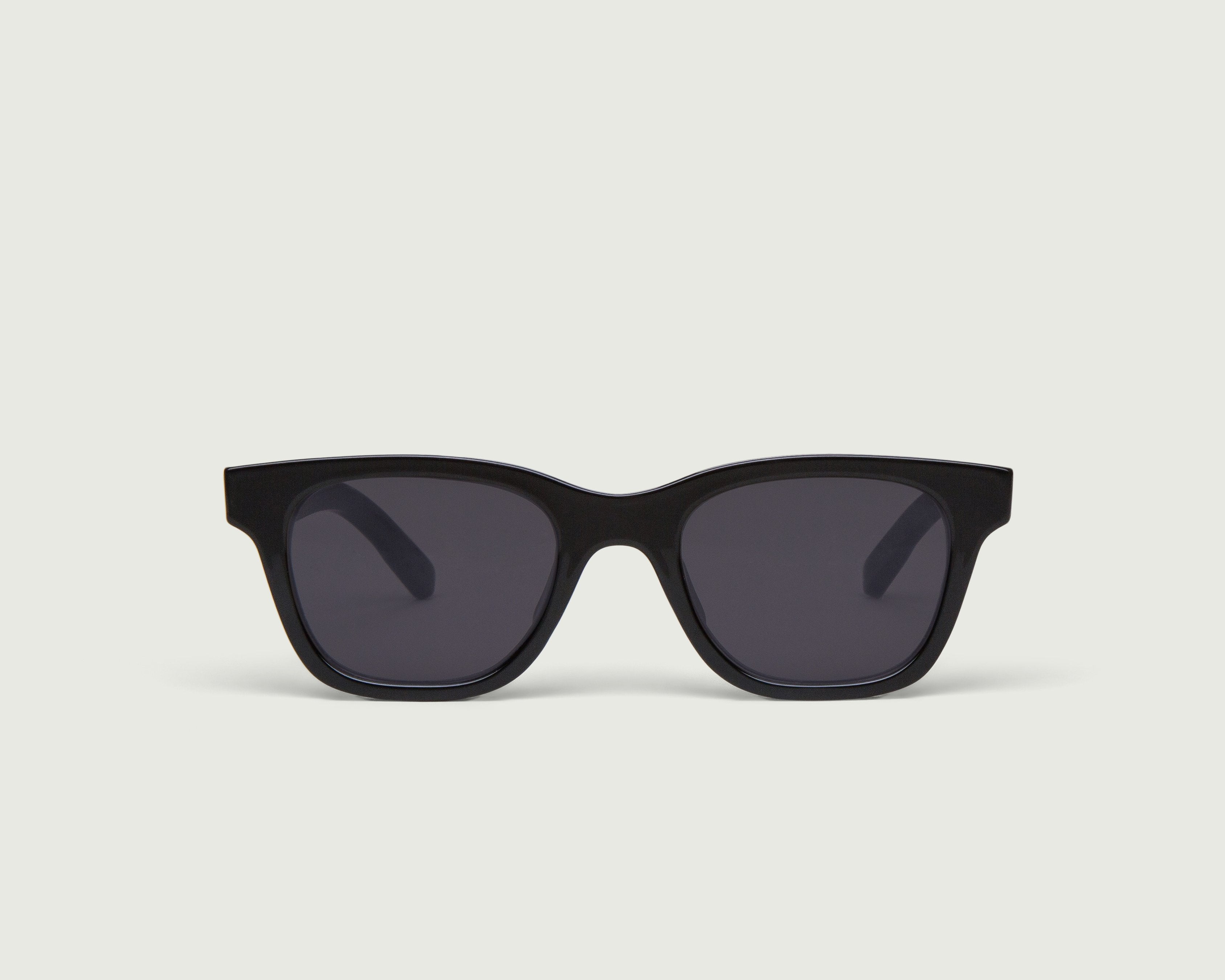 Ink::Theo Sunglasses square black plastic front