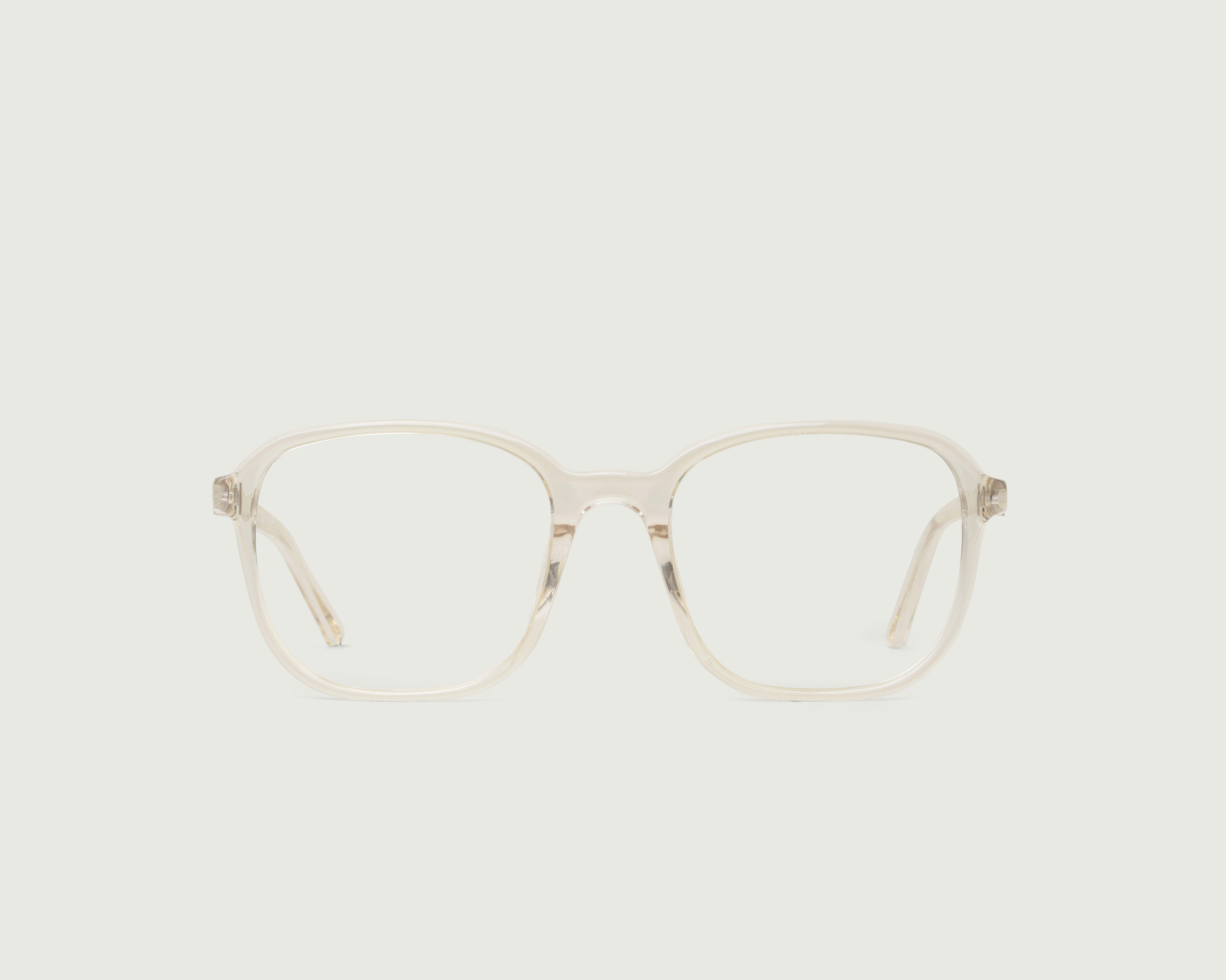 Jellyfish::Paige Eyeglasses square clear plant-based plastic front