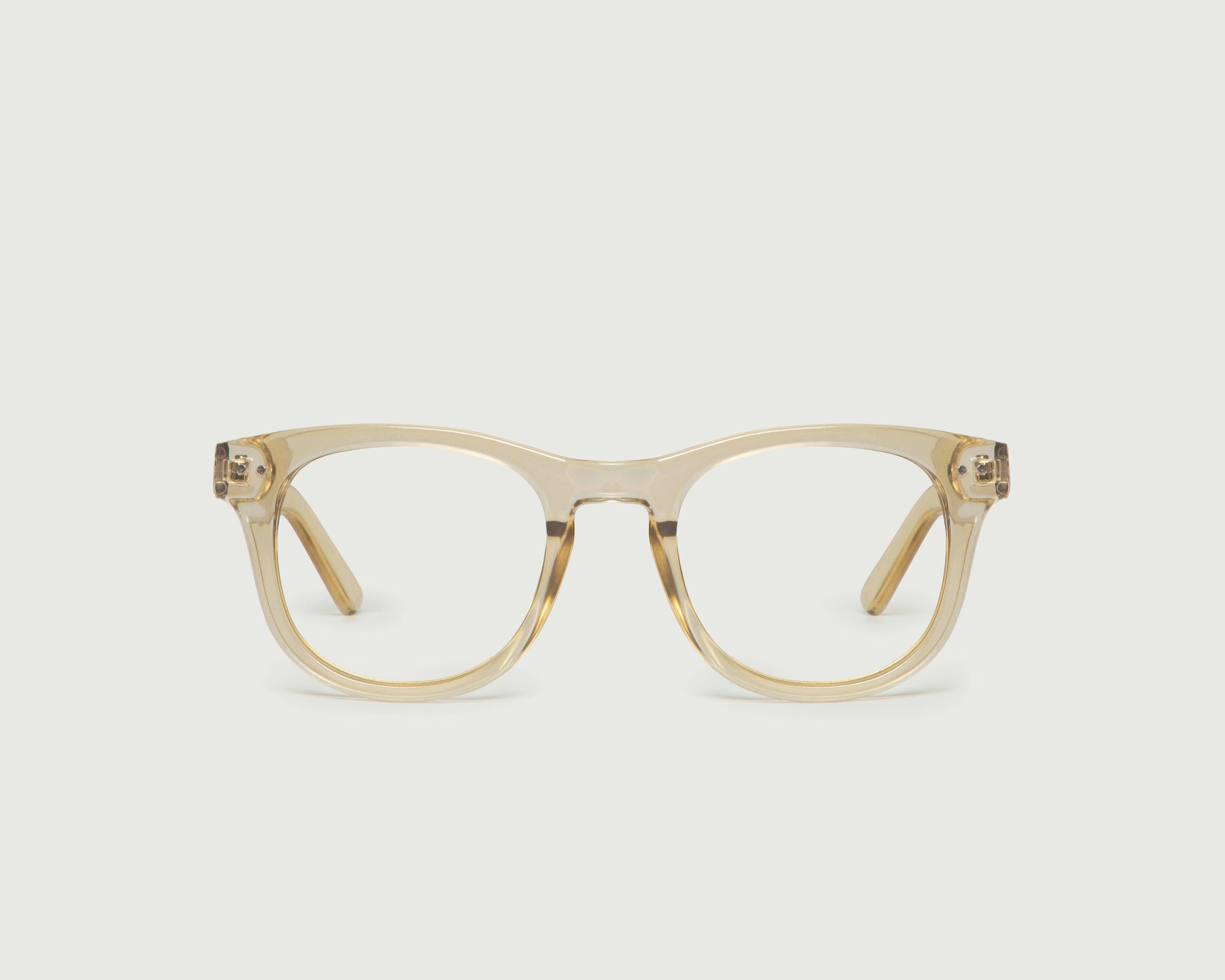Mushroom::Juno Anti-Radiation Glasses round nude recycled polyester front