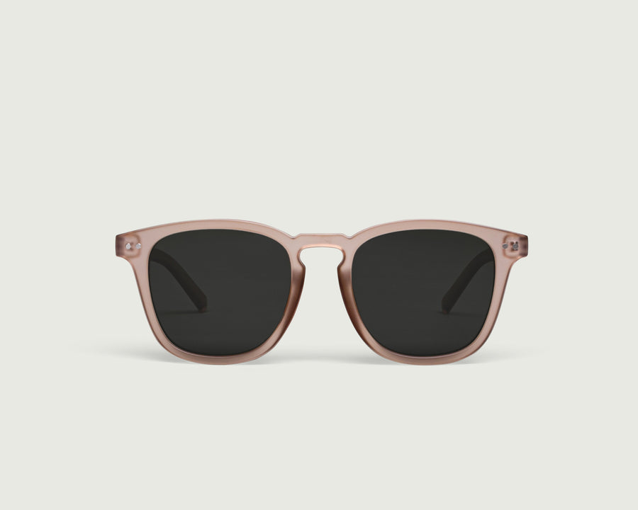 Yoji Sunglasses square brown plastic front