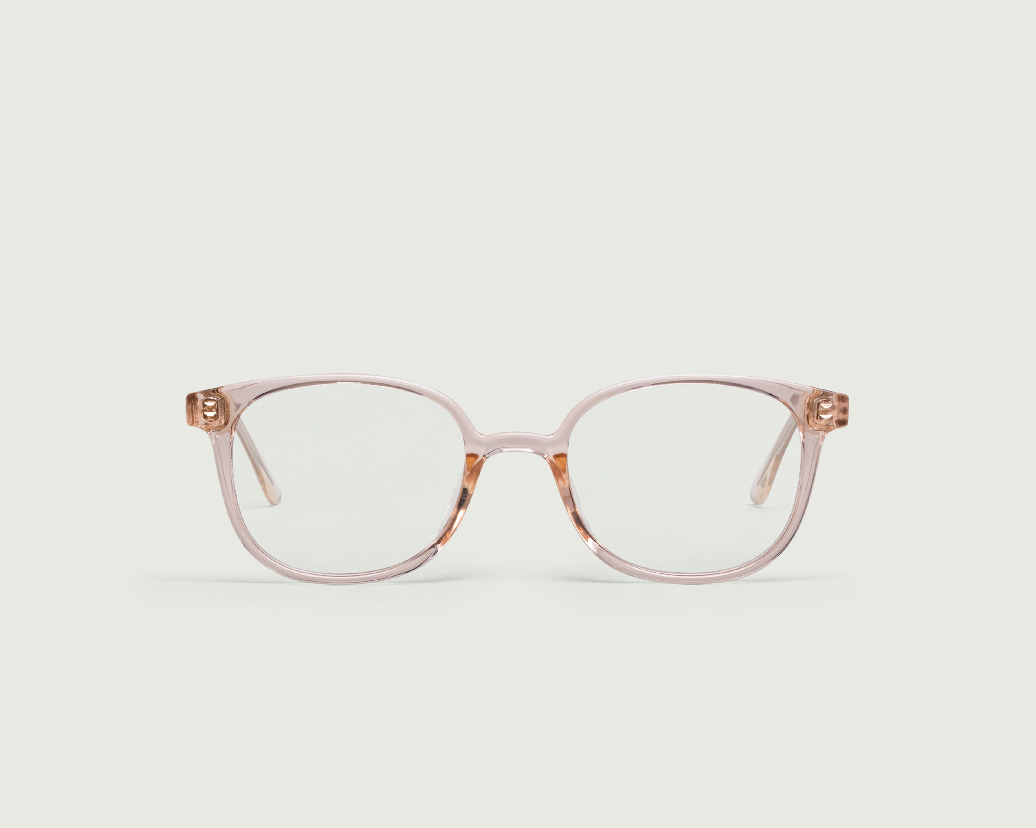 Pale Nude::Bleecker Eyeglasses square nude plastic front