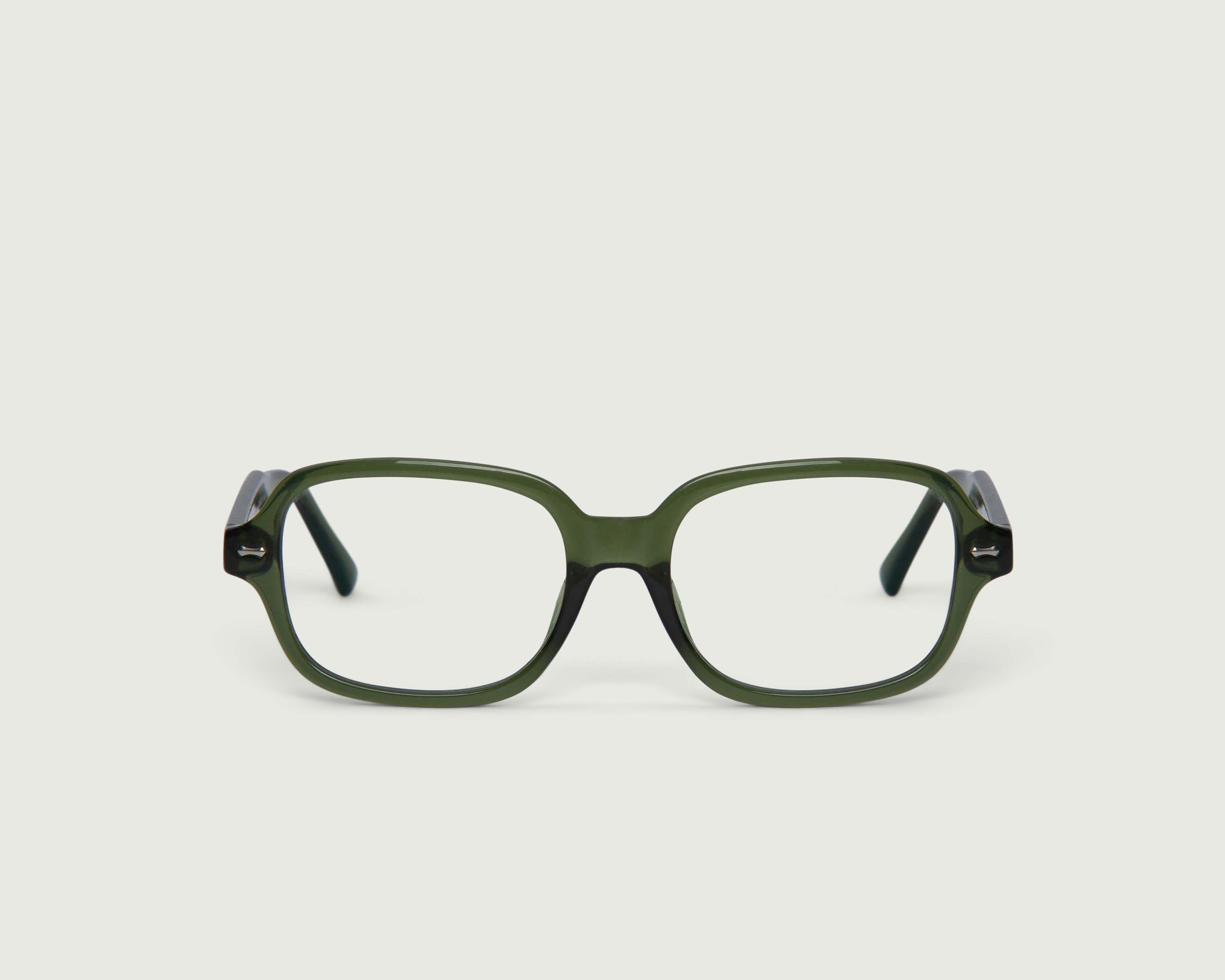 Pine::Dmitri Anti-Radiation Glasses square green recycled polyester front