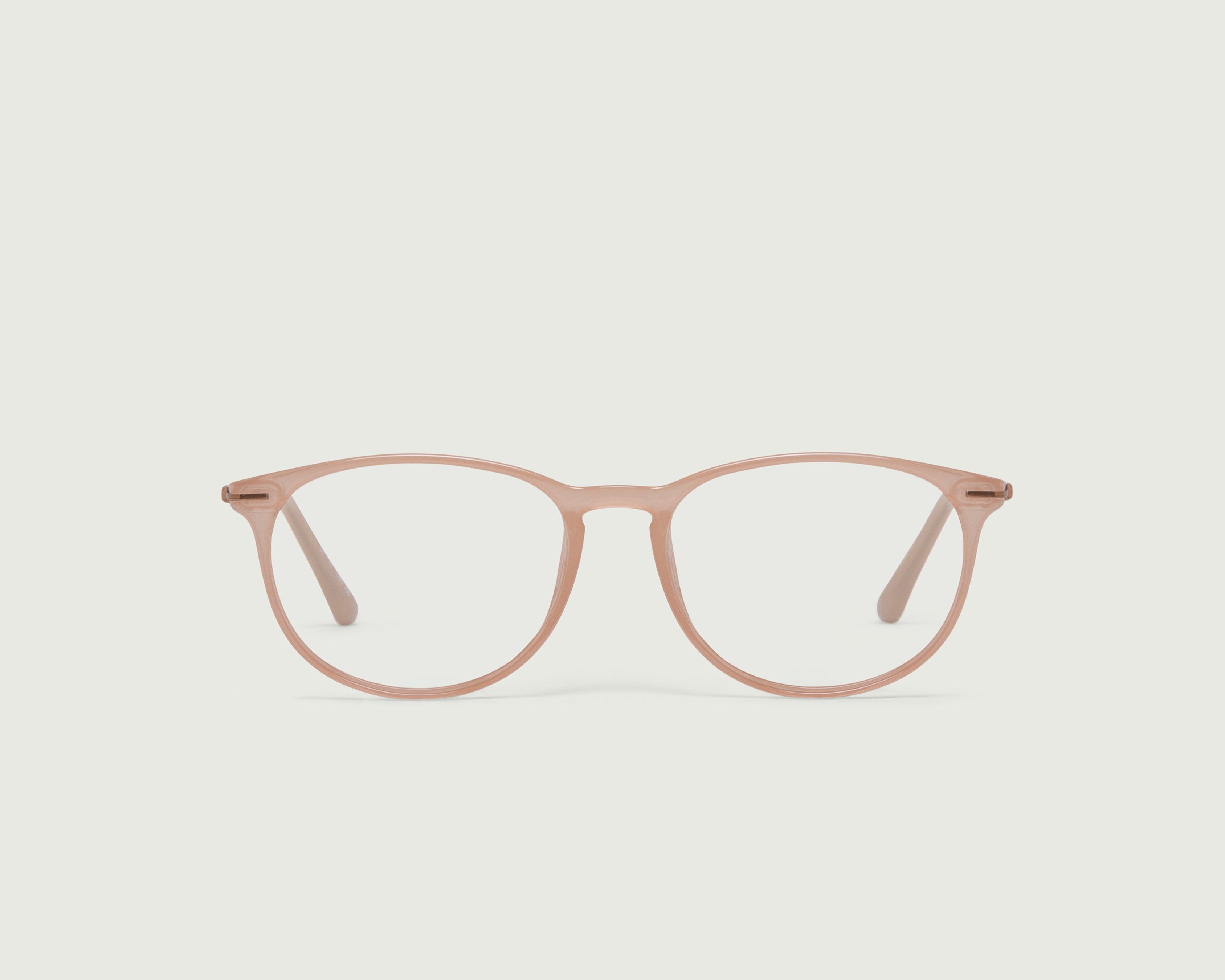 Praline::Zola Eyeglasses round brown plastic front